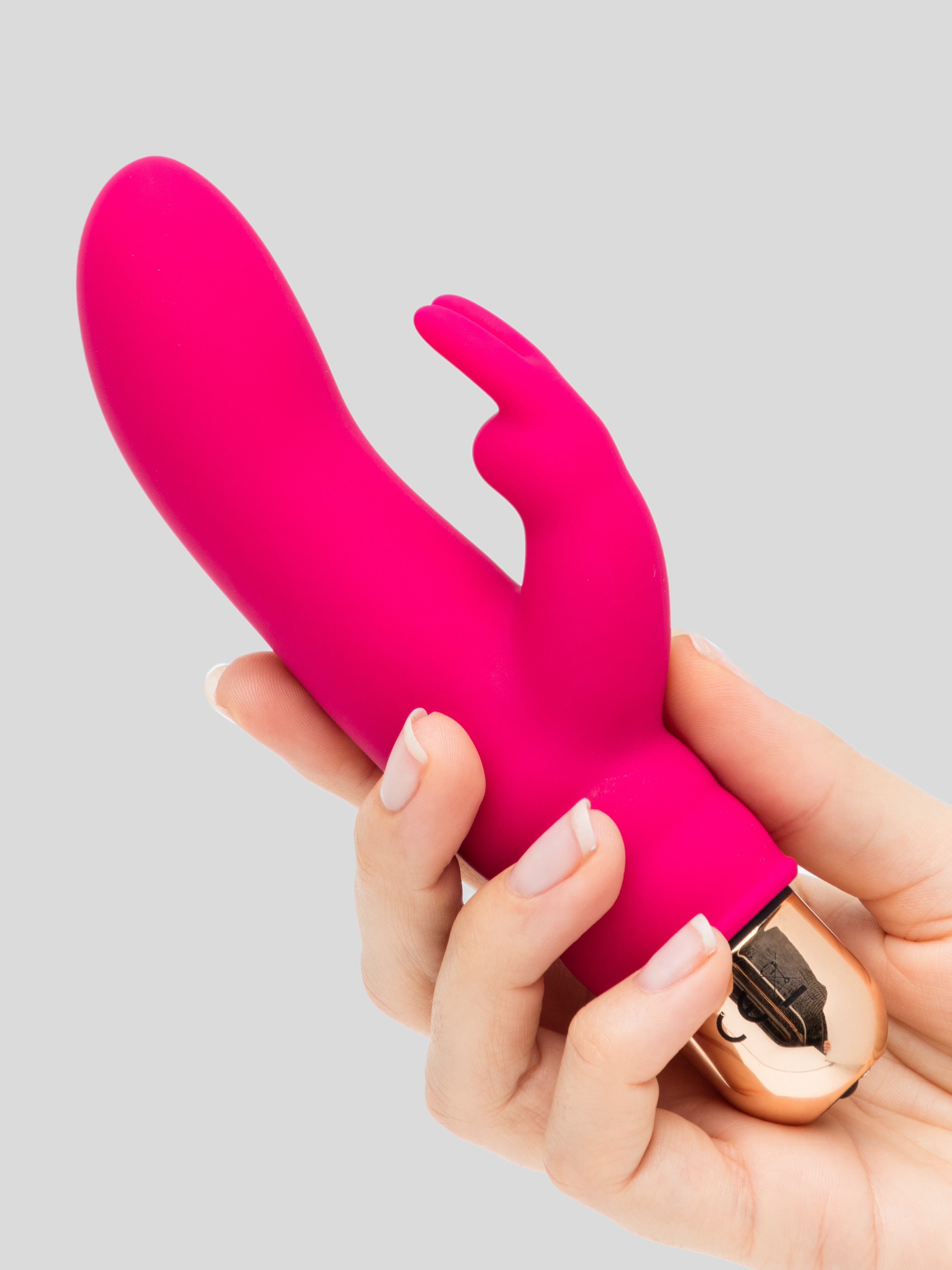 Lovehoney Red Velvet Rechargeable 10 Function Silicone Rabbit Vibrator, Red, hi-res