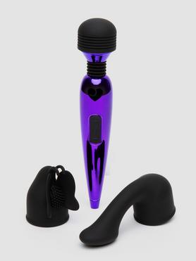 Lovehoney Purple Power Mini Massage Wand Vibrator Kit (4 Piece)