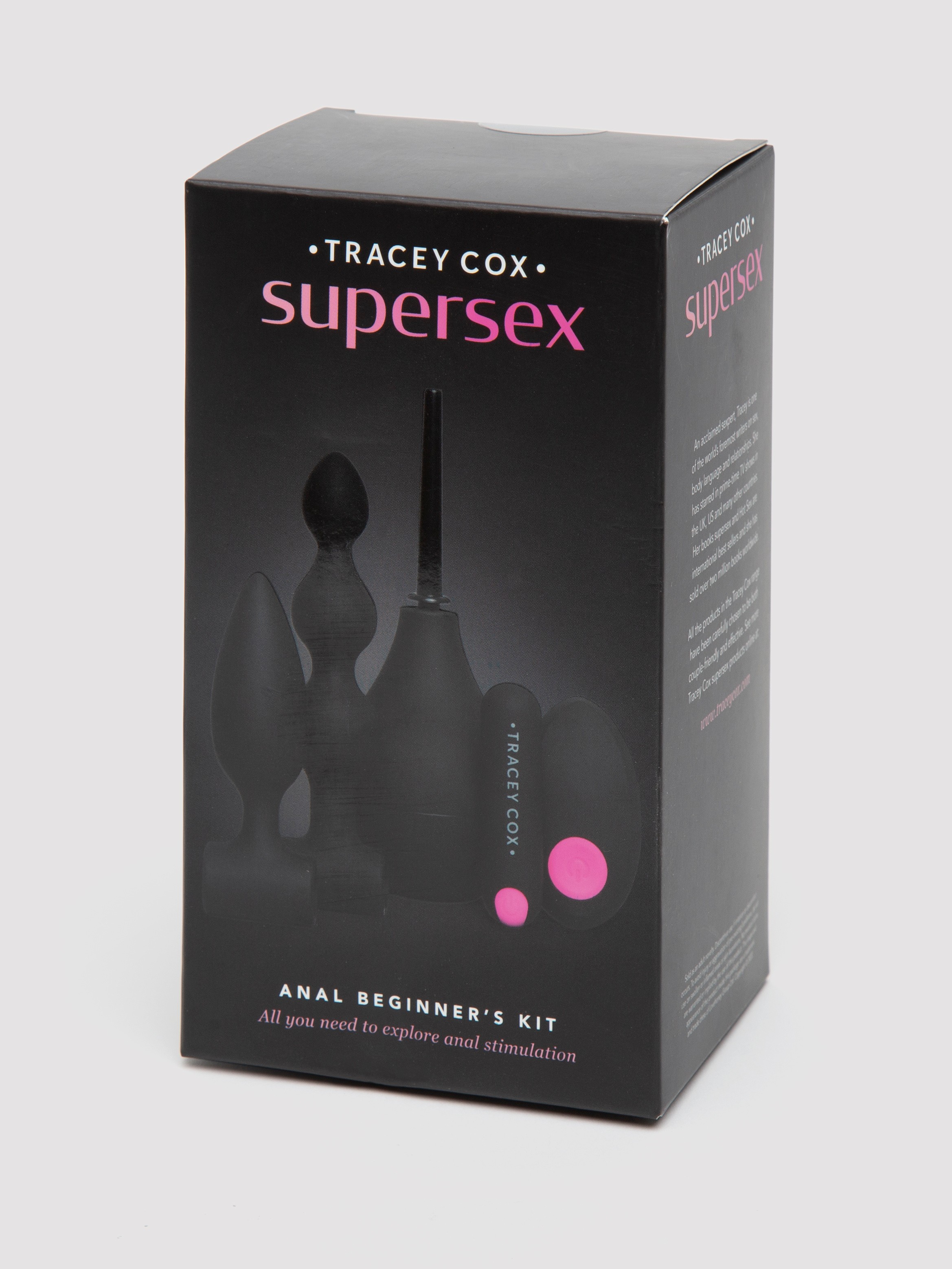 Tracey Cox Rechargeable Remote Control Anal Beginner's Kit (4 Piece), Black, hi-res