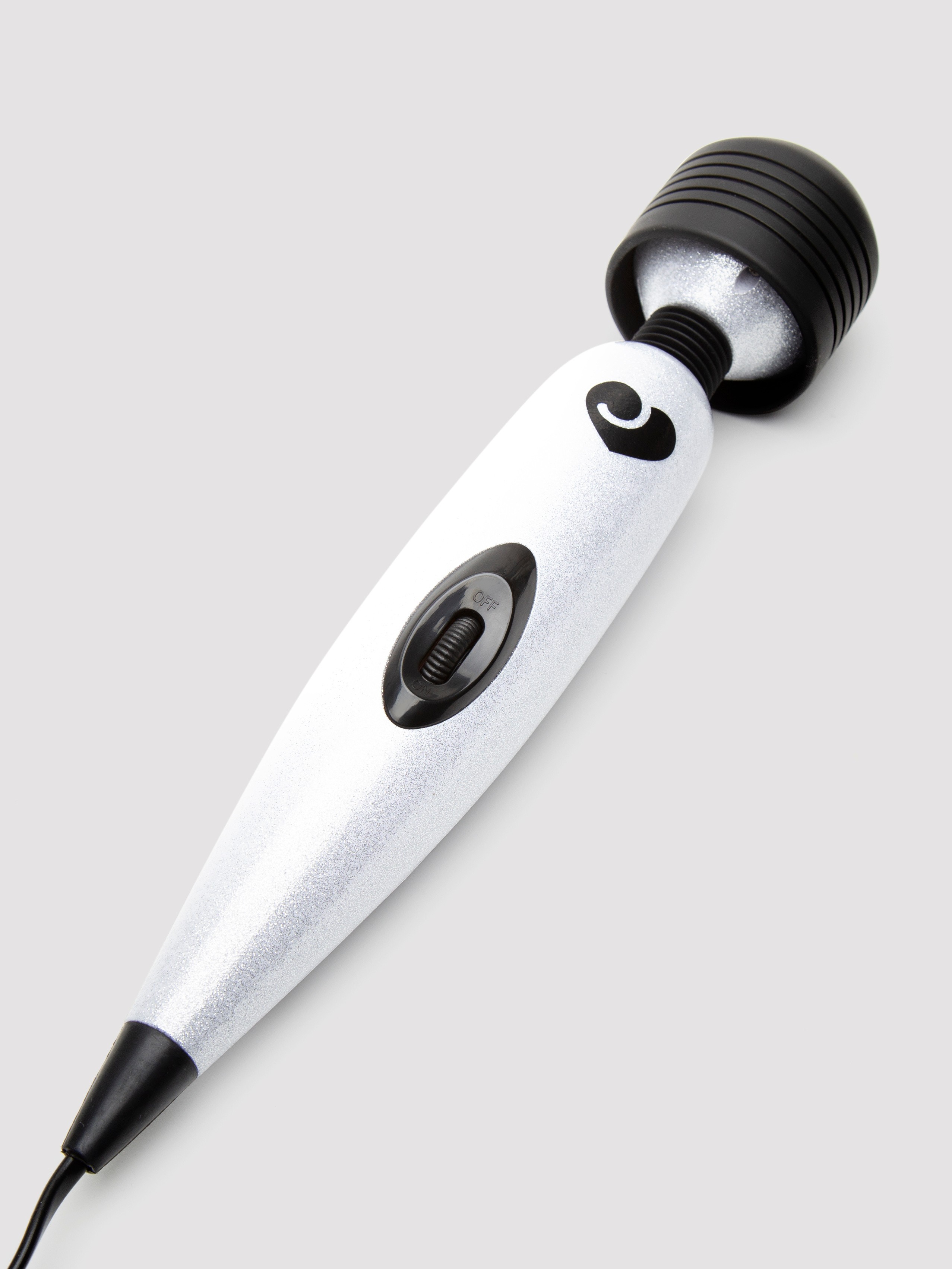 Lovehoney Extra Powerful Multispeed Mains Powered Magic Wand Vibrator, Silver, hi-res