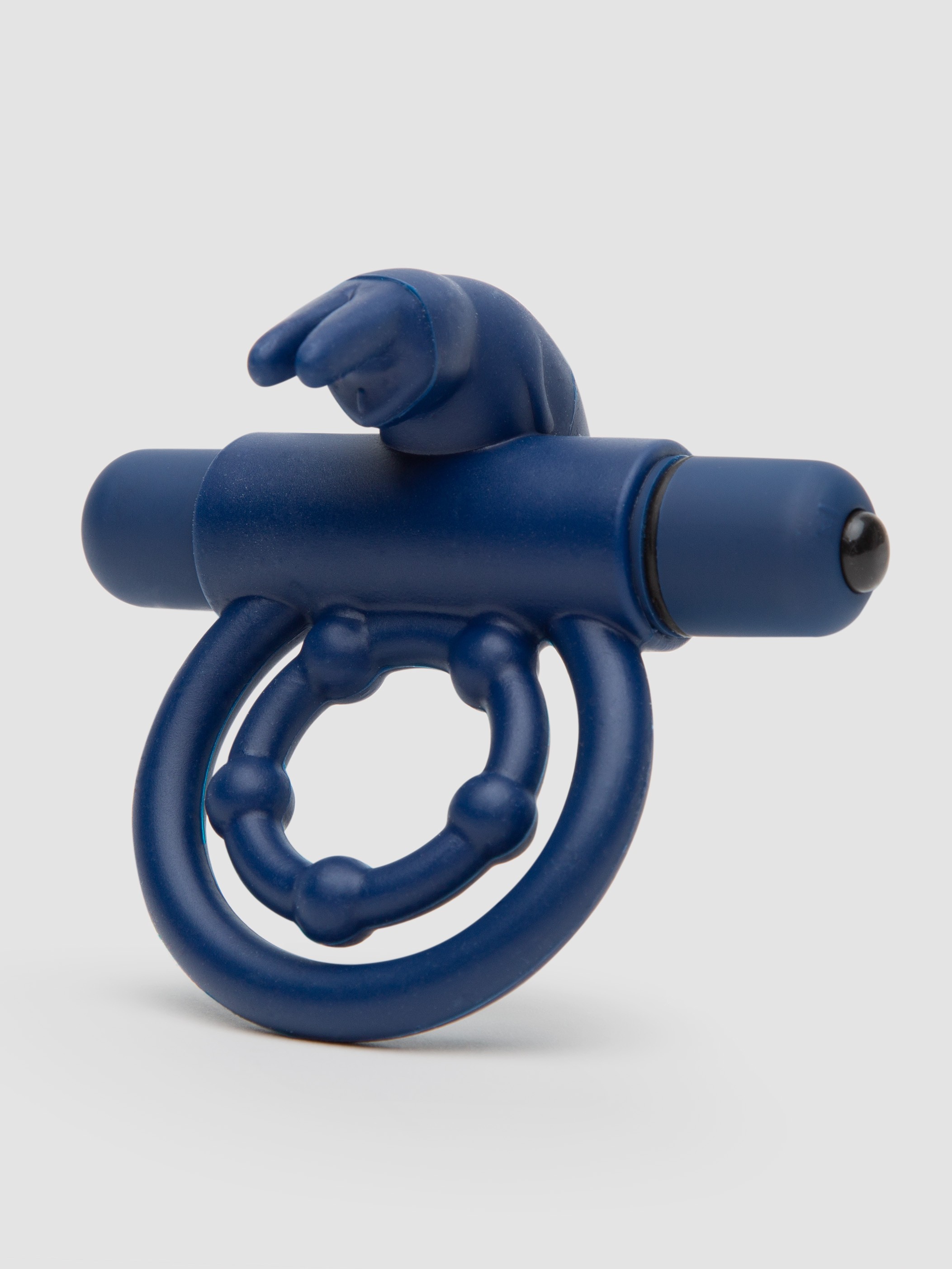 Lovehoney Bionic Bullet 5 Function Vibrating Rabbit Cock Ring, Blue, hi-res