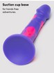 Lifelike Lover Luxe Realistic Multicoloured Silicone Dildo 7 Inch, Purple, hi-res