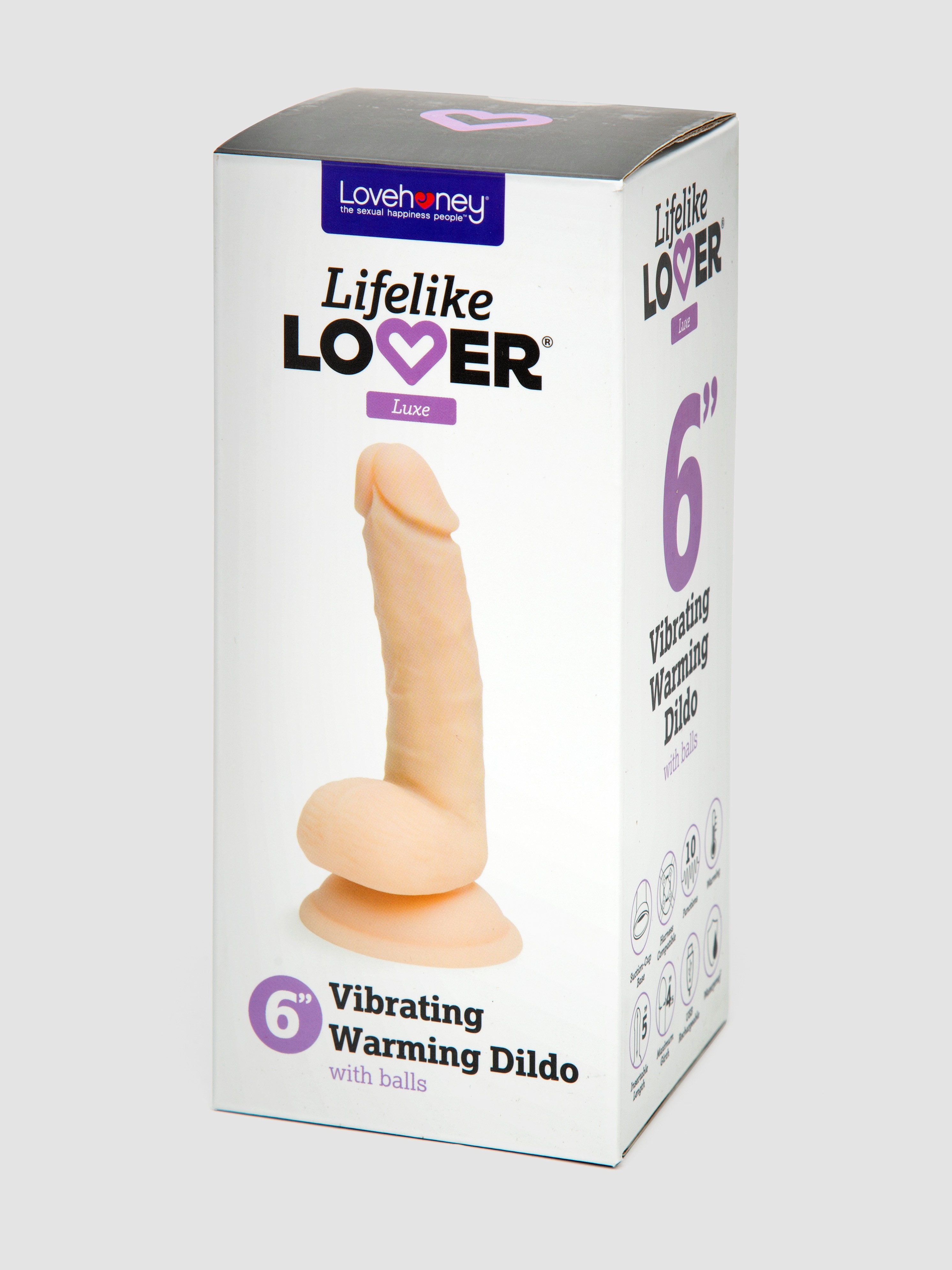 Lifelike Lover Luxe Vibrating Warming Realistic Dildo 6 Inch, Flesh Pink, hi-res