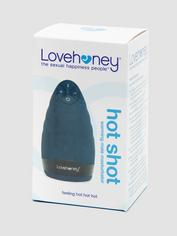 Lovehoney Hot Shot Rechargeable Warming Male Masturbator, Blue, hi-res
