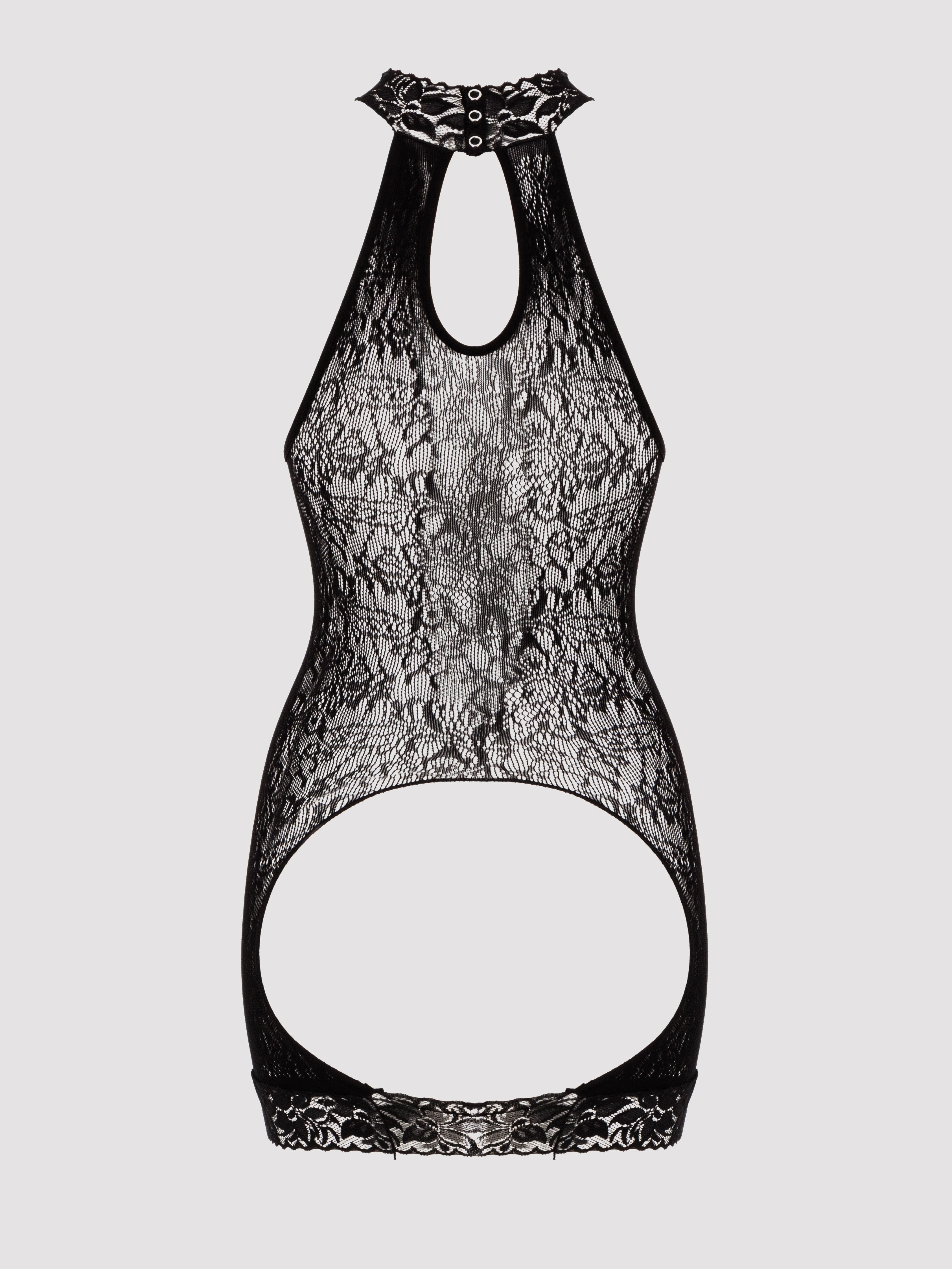 Fifty Shades of Grey Captivate Black Lace Spanking Mini Dress, Black, hi-res