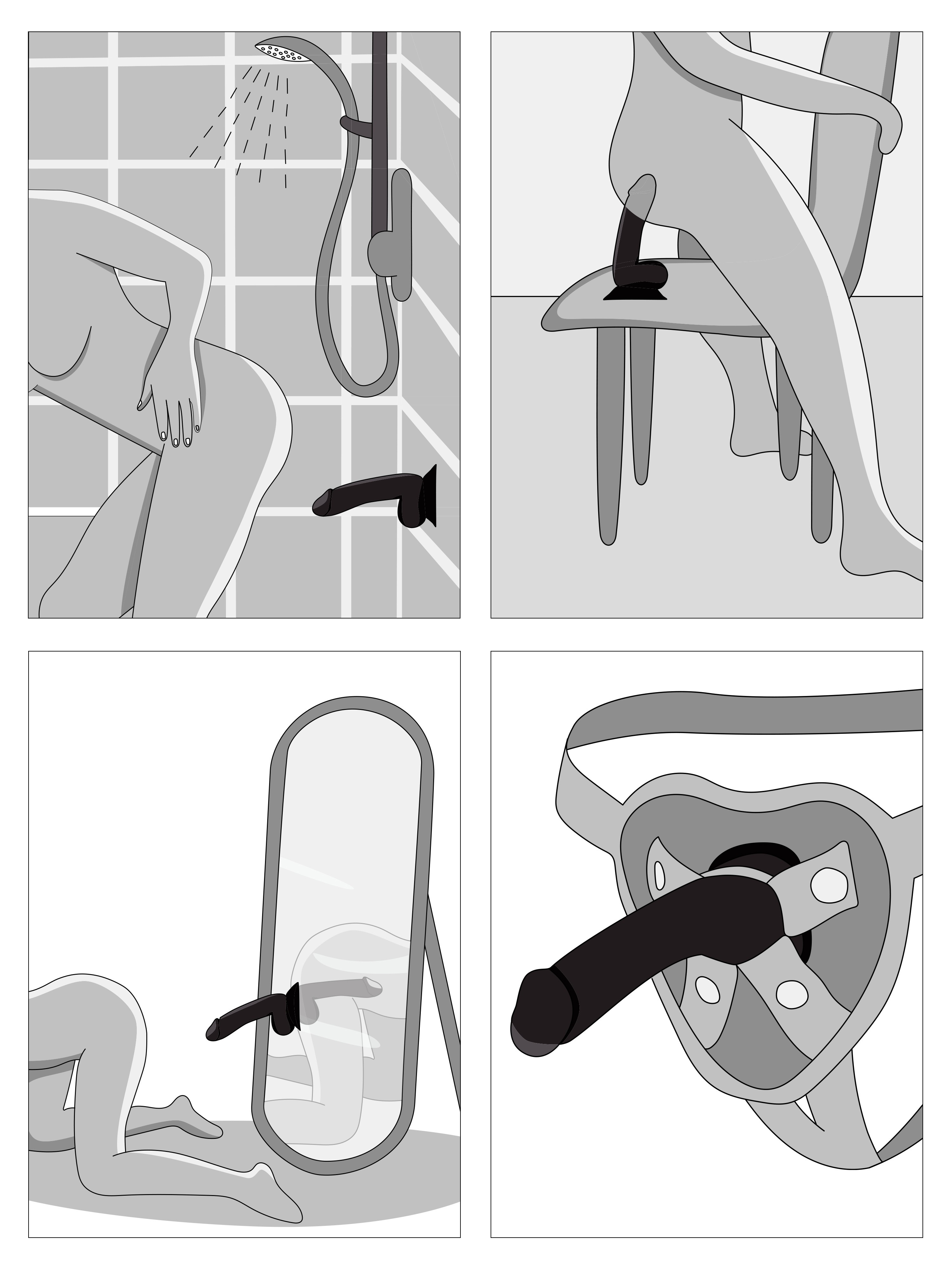 Lifelike Lover Classic Realistic Dildo 6 Inch, Black, hi-res