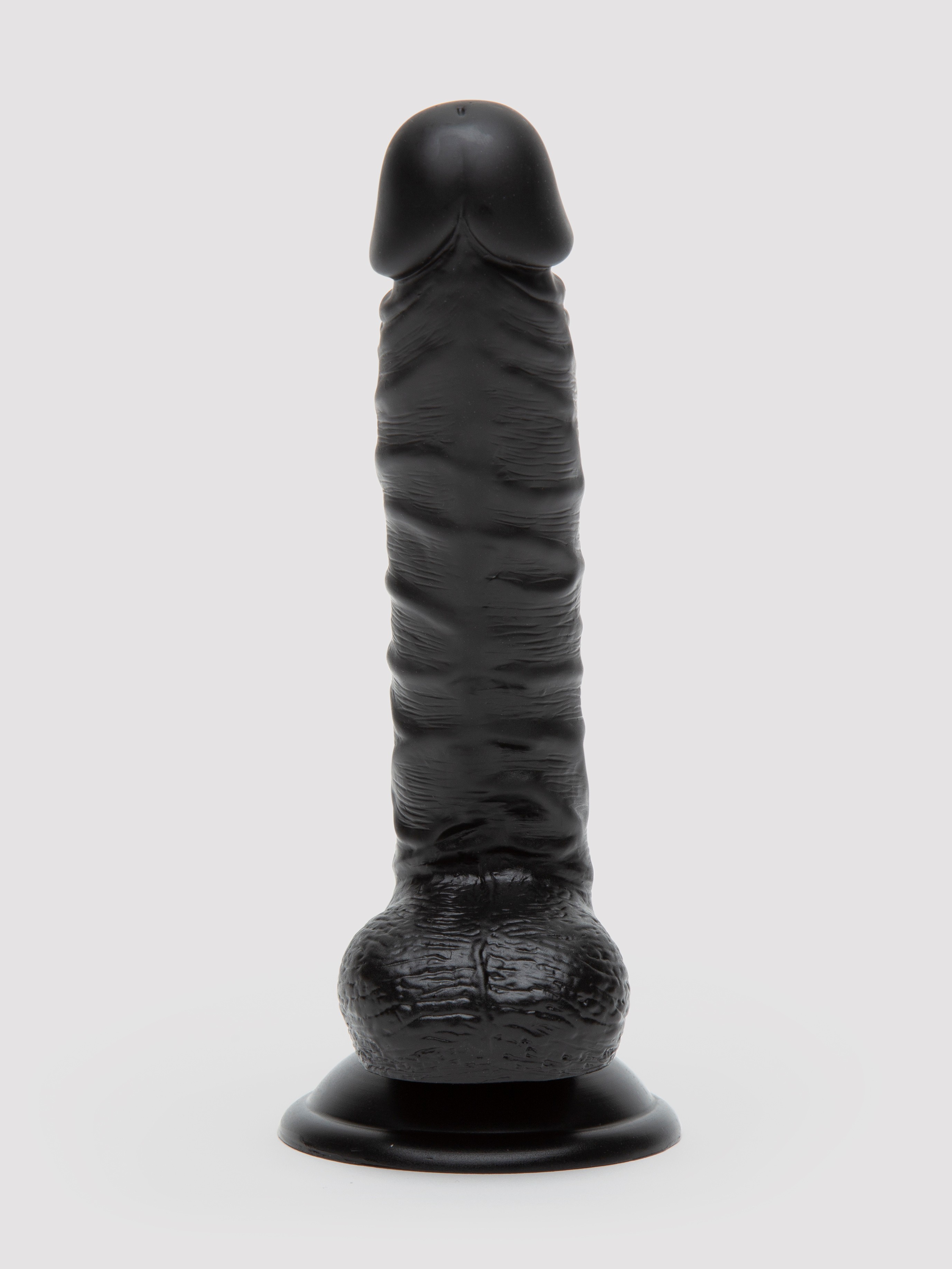 Lifelike Lover Classic Realistic Dildo 8 Inch, Black, hi-res