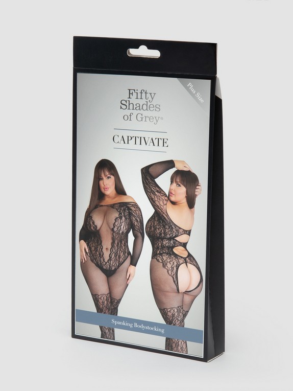 Fifty Shades of Grey Captivate Plus Size Lace Spanking Bodystocking