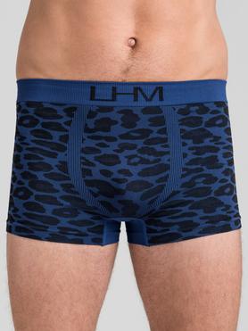 LHM Wild Thing nahtlose Boxershorts mit Leopardenprint (blau)