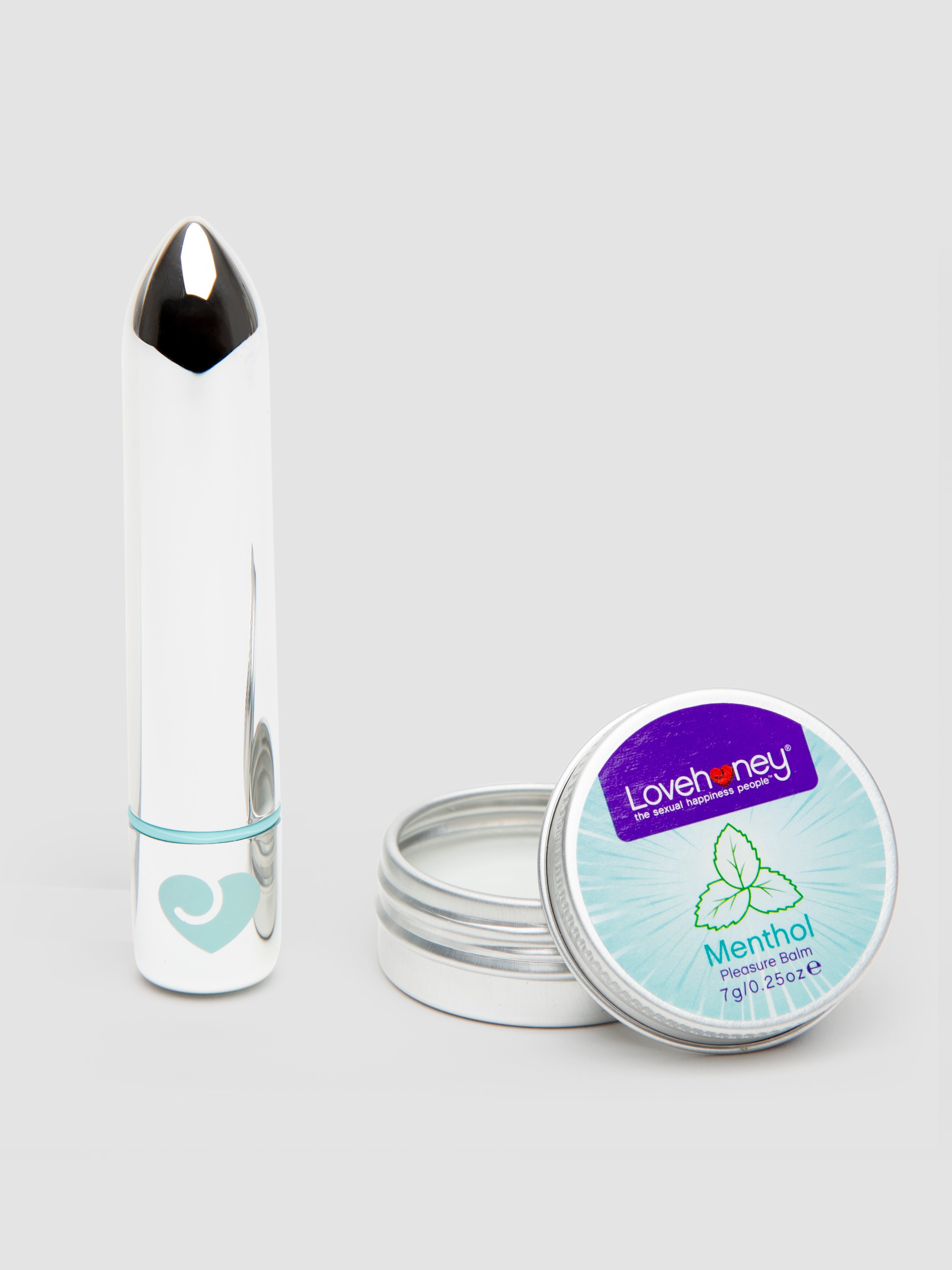 Lovehoney Dream Team Bullet Vibrator and Pleasure Balm Set, Silver, hi-res