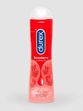 Lubrifiant intime parfum fraise Saucy Strawberry 100 ml, Durex Play