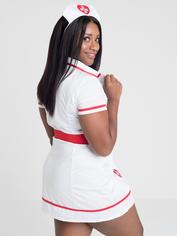 Lovehoney Fantasy Plus Size Flirty Nurse Costume , White, hi-res