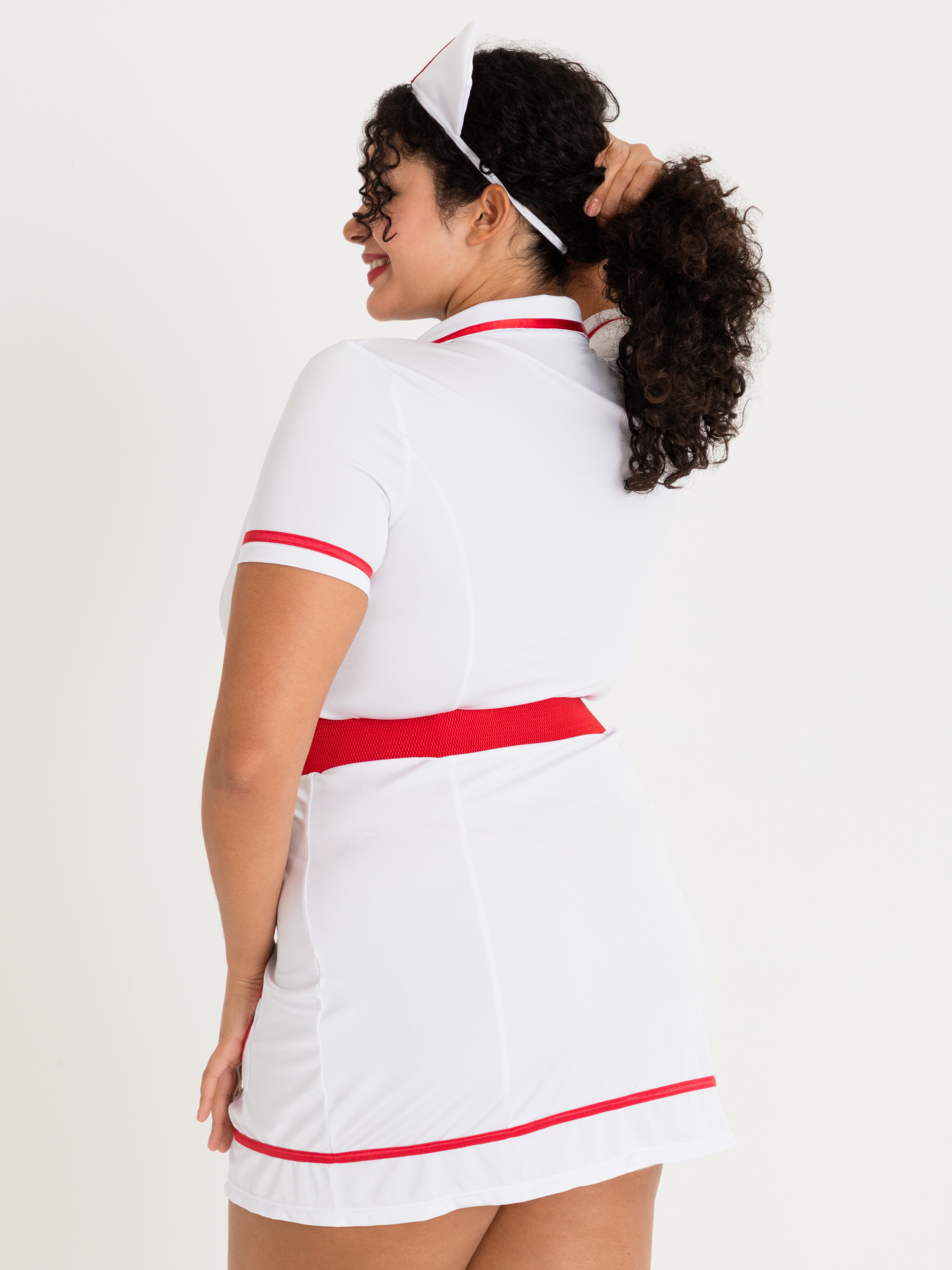 Lovehoney Fantasy Flirty Nurse Costume , White, hi-res