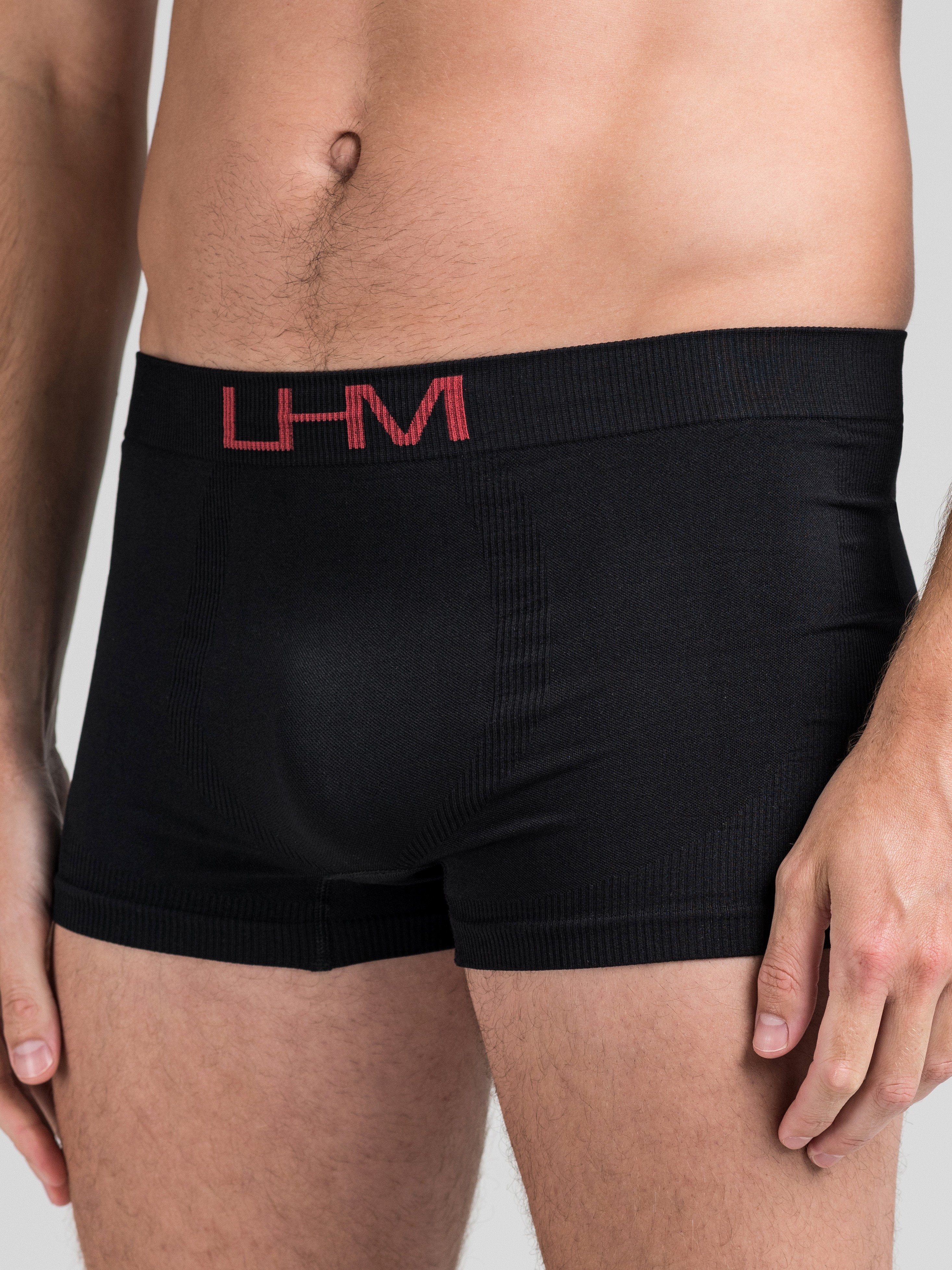 LHM Wild Thing Blue Leopard Print Seamless Boxer Shorts, Black, hi-res