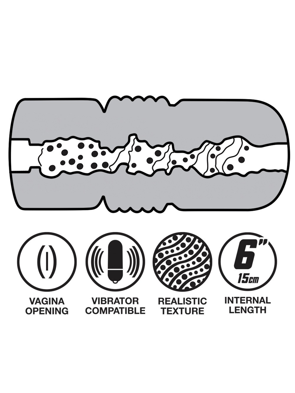 THRUST Pro Ultra Darcey Realistic Vagina Cup, Flesh Pink, hi-res