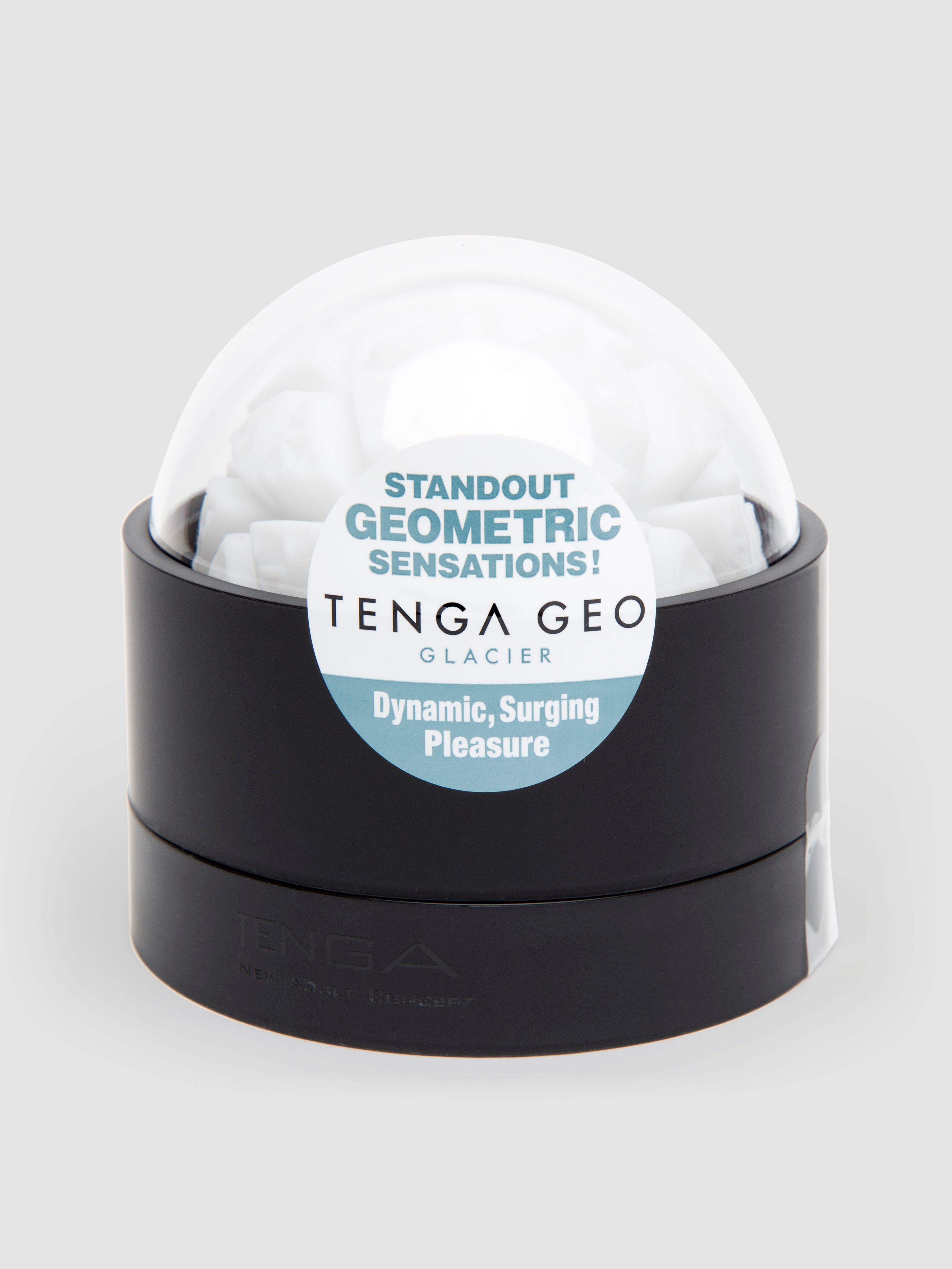 TENGA GEO Glacier Textured Male Masturbator, White, hi-res