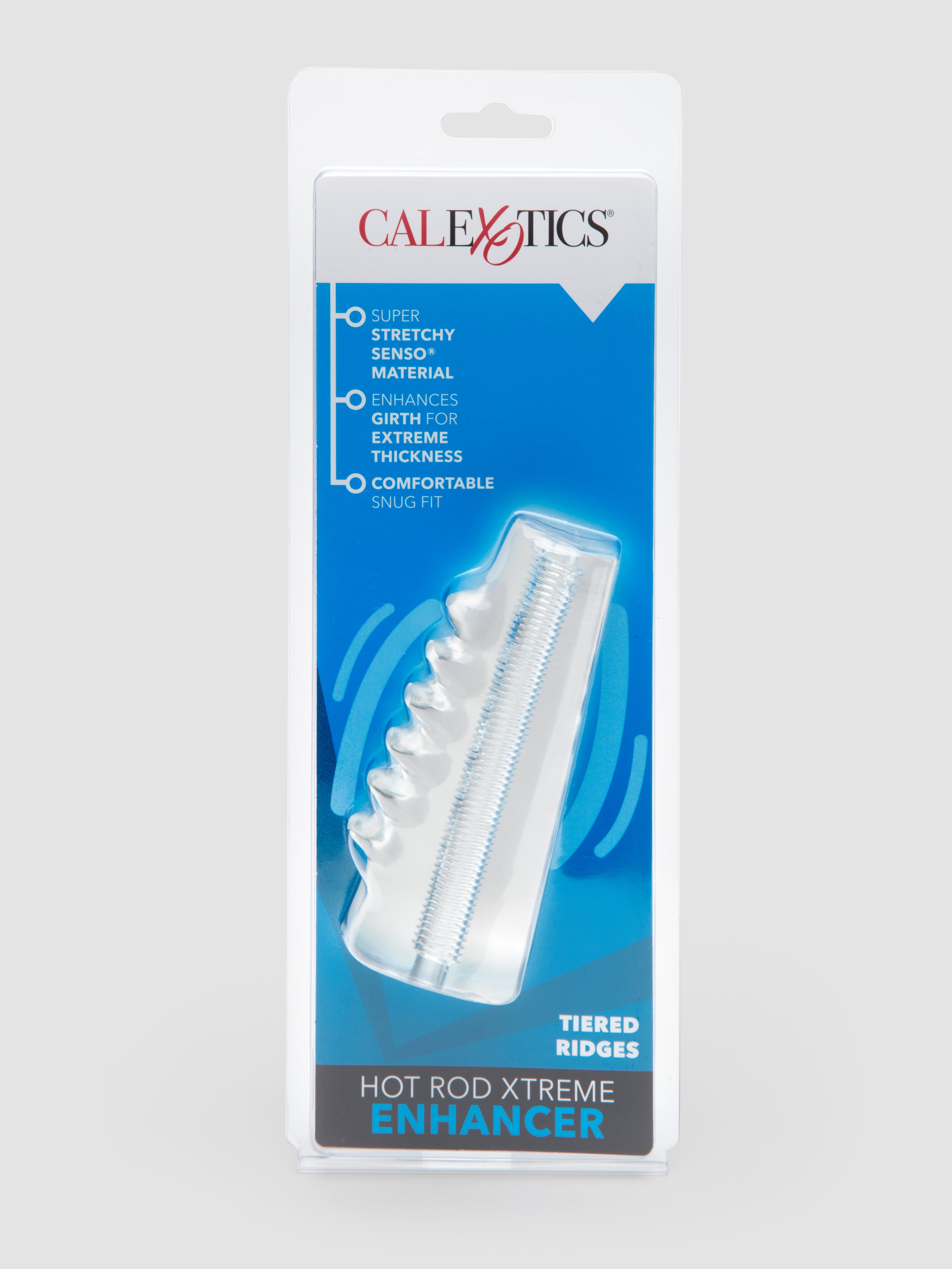 Hot Rod Xtreme Girth Enhancer Penis Sleeve, Clear, hi-res