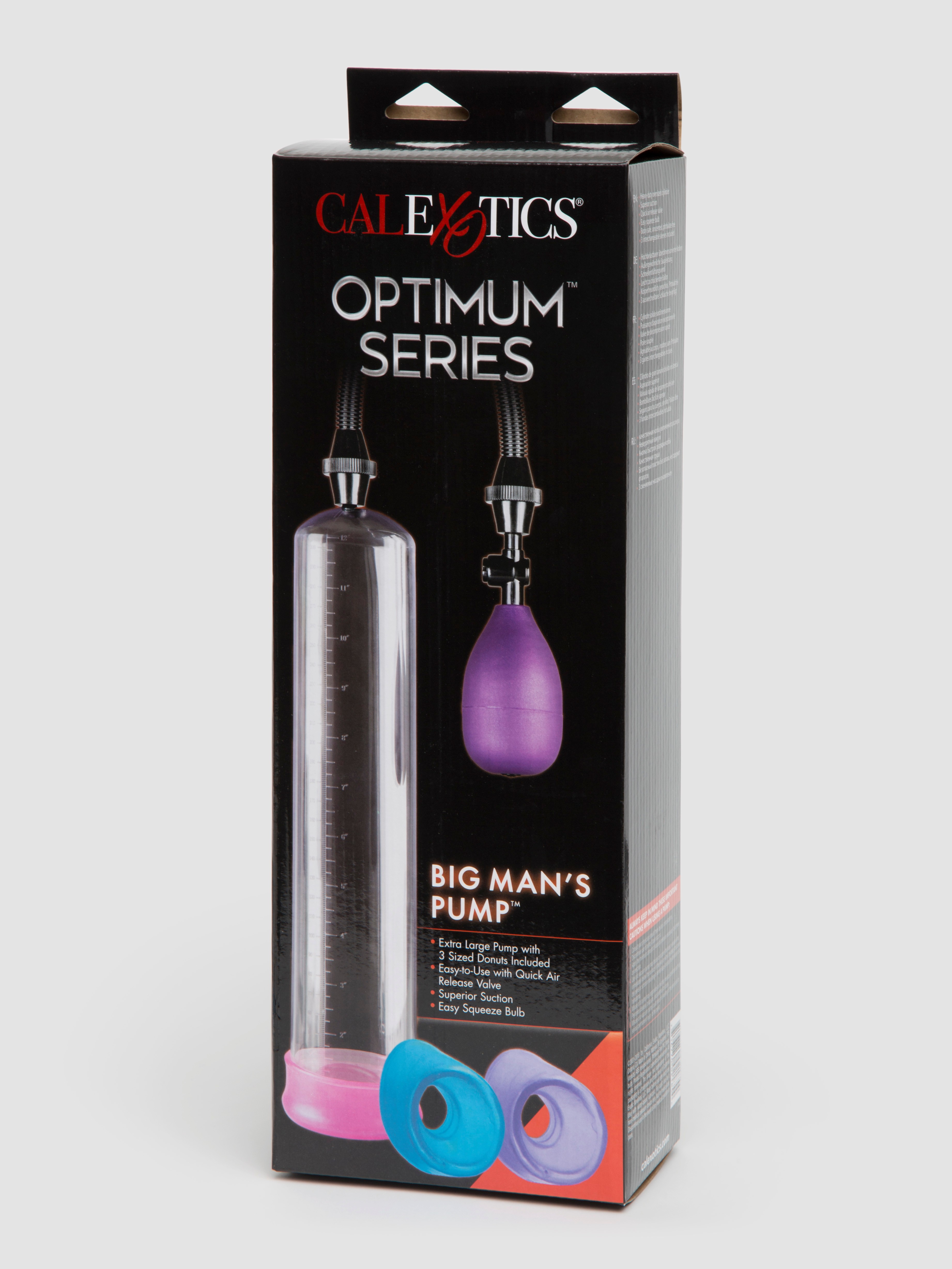 Optimum Series Big Man's Extra Large Penis Pump 9-12 Inches , Clear, hi-res