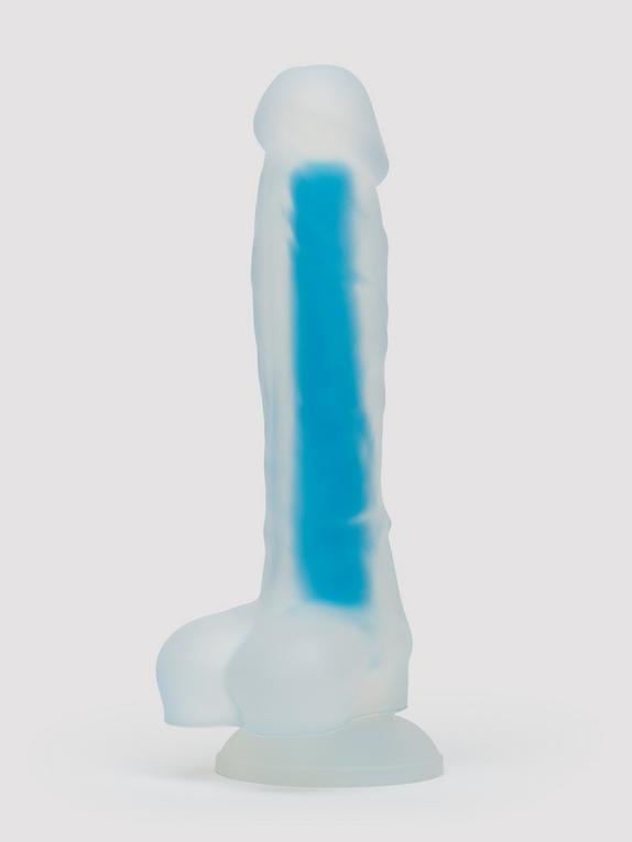 Lovehoney Glow-in-the-Dark Dildo 19 cm, Blau, hi-res
