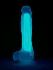 Lovehoney Glow-in-the-Dark Dildo 7.5 Inch, Blue, hi-res