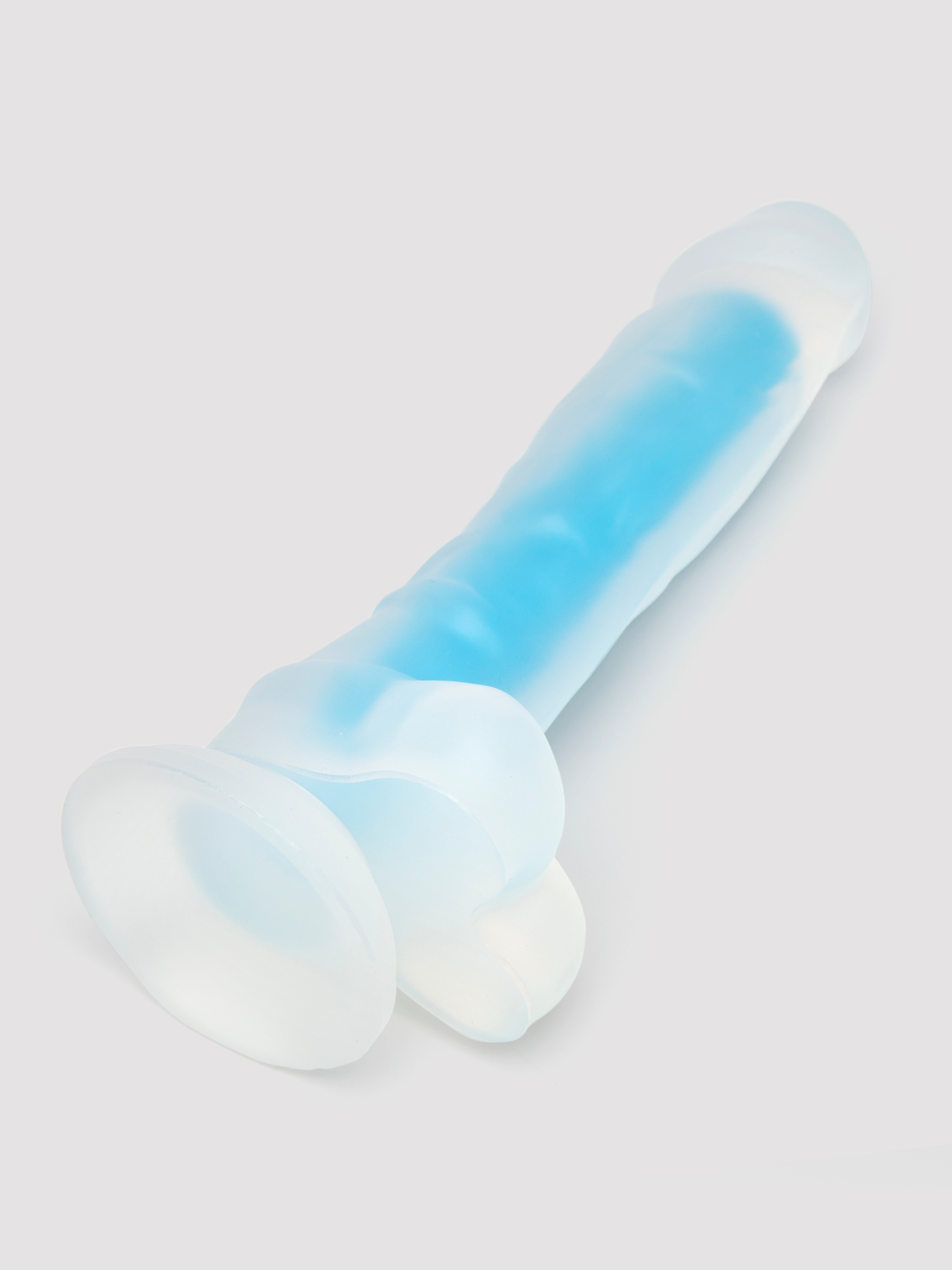 Lovehoney Glow-in-the-Dark Dildo 7.5 Inch, Blue, hi-res