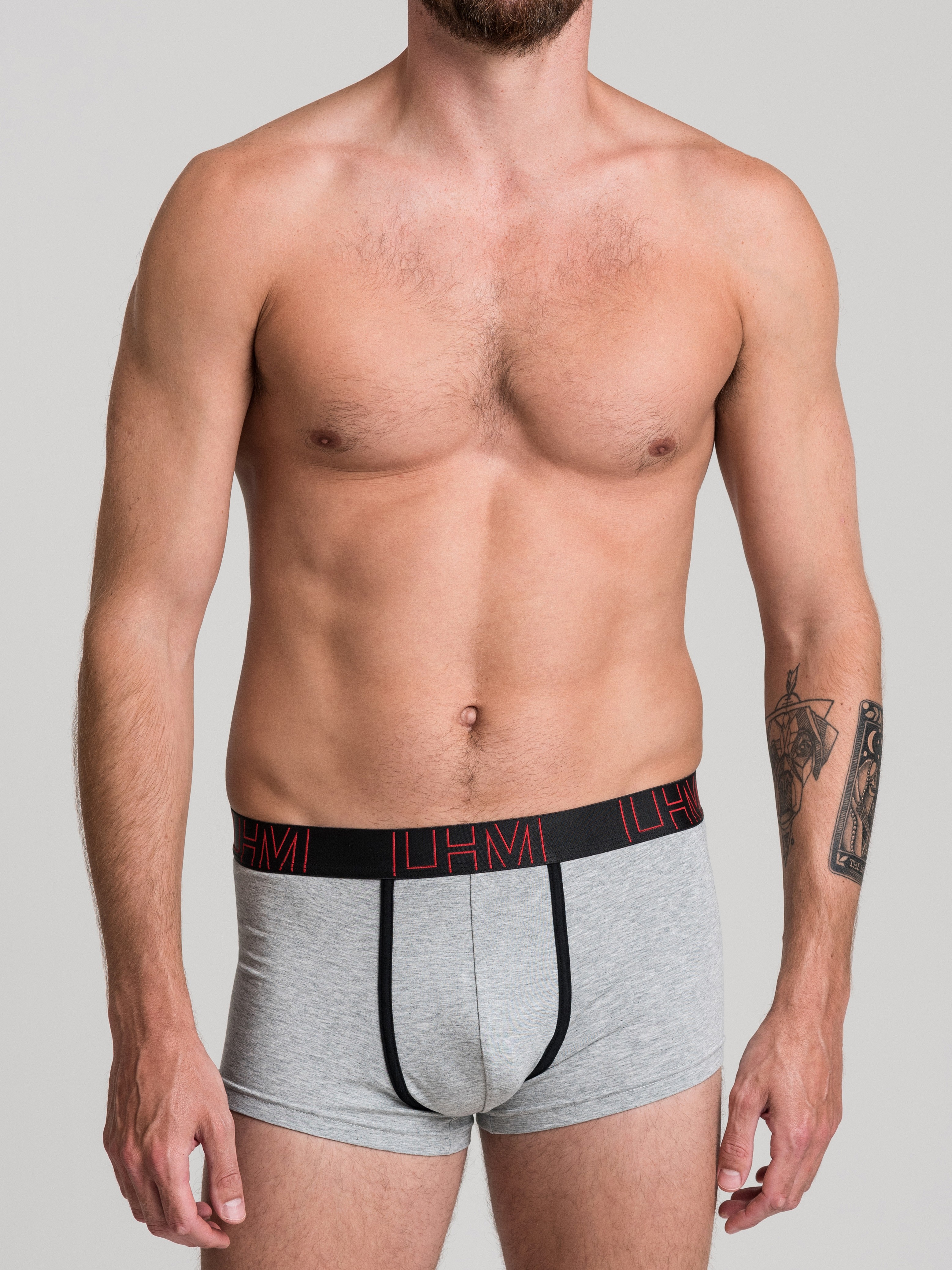 LHM Grey Modal Boxer Shorts, Grey, hi-res