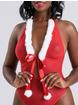 Lovehoney Plus Size roter weihnachtlicher Body mit Bommeln, Rot, hi-res