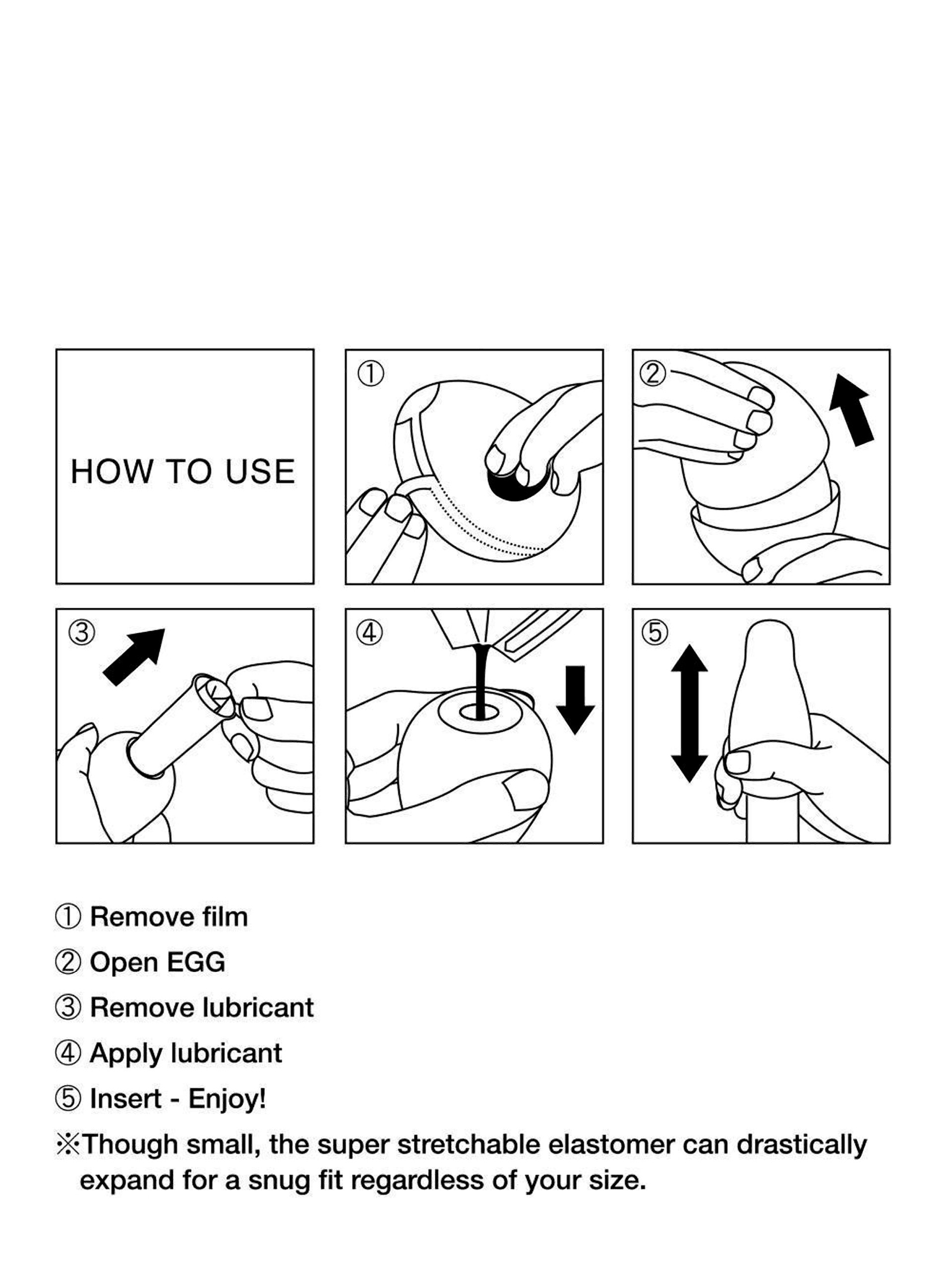 TENGA Egg Shiny Pride Edition Textured Male Masturbator, Clear, hi-res