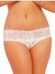 Seven 'til Midnight White Crochet Lace Crotchless Thong, White, hi-res