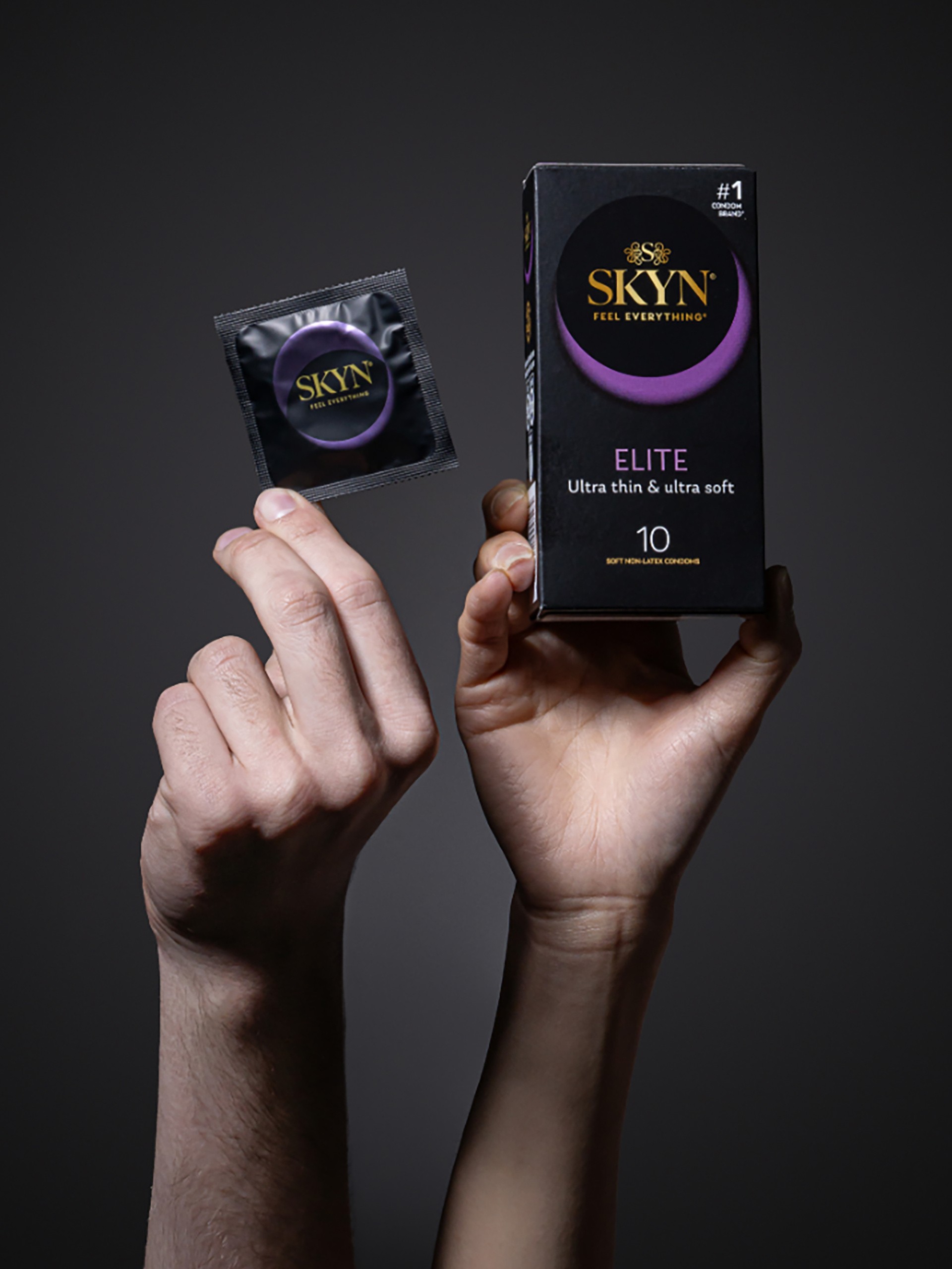 SKYN Elite Non Latex Condoms 53mm (10 Pack), , hi-res