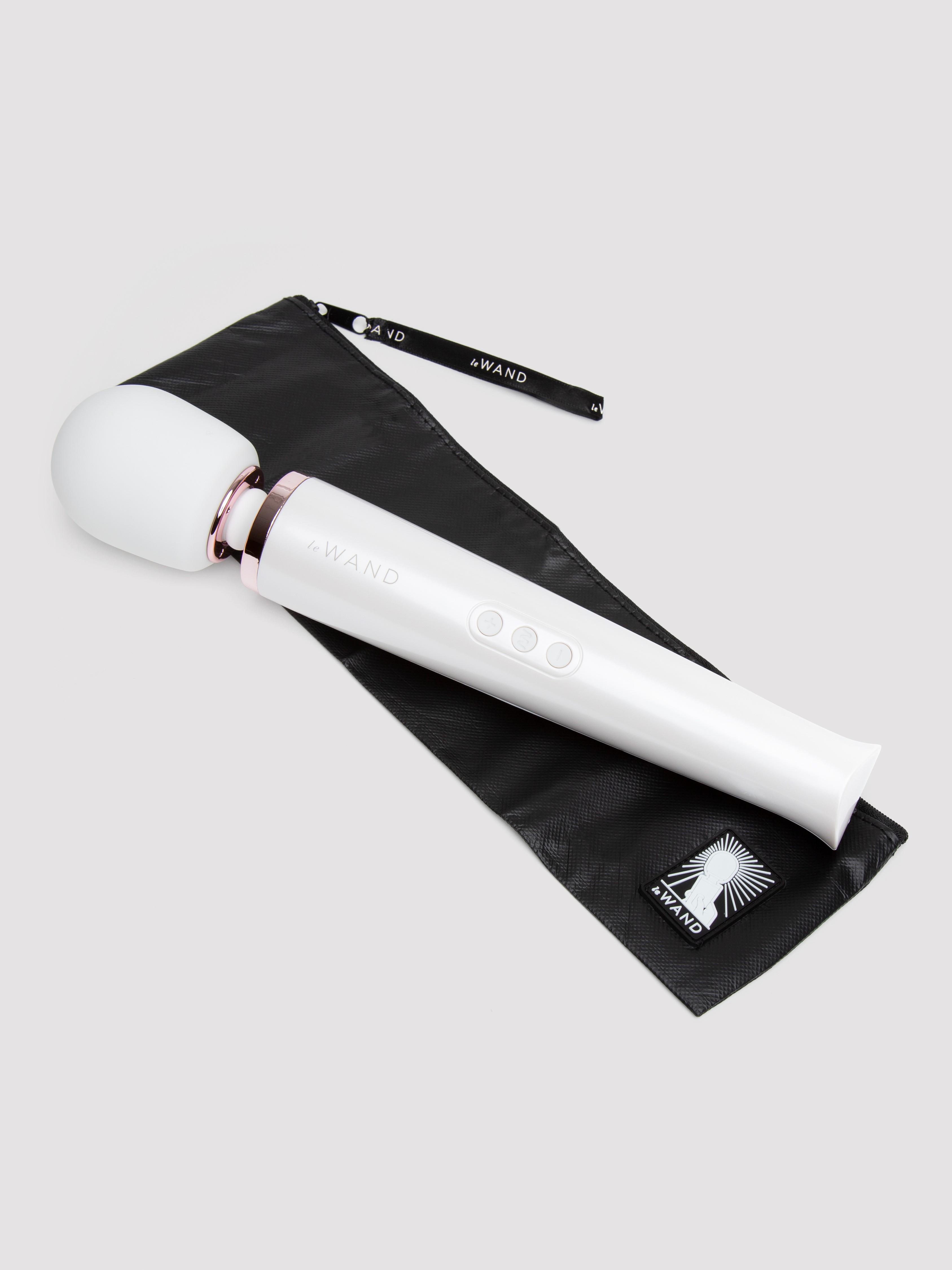 Le Wand Rechargeable Massage Wand Vibrator, White, hi-res