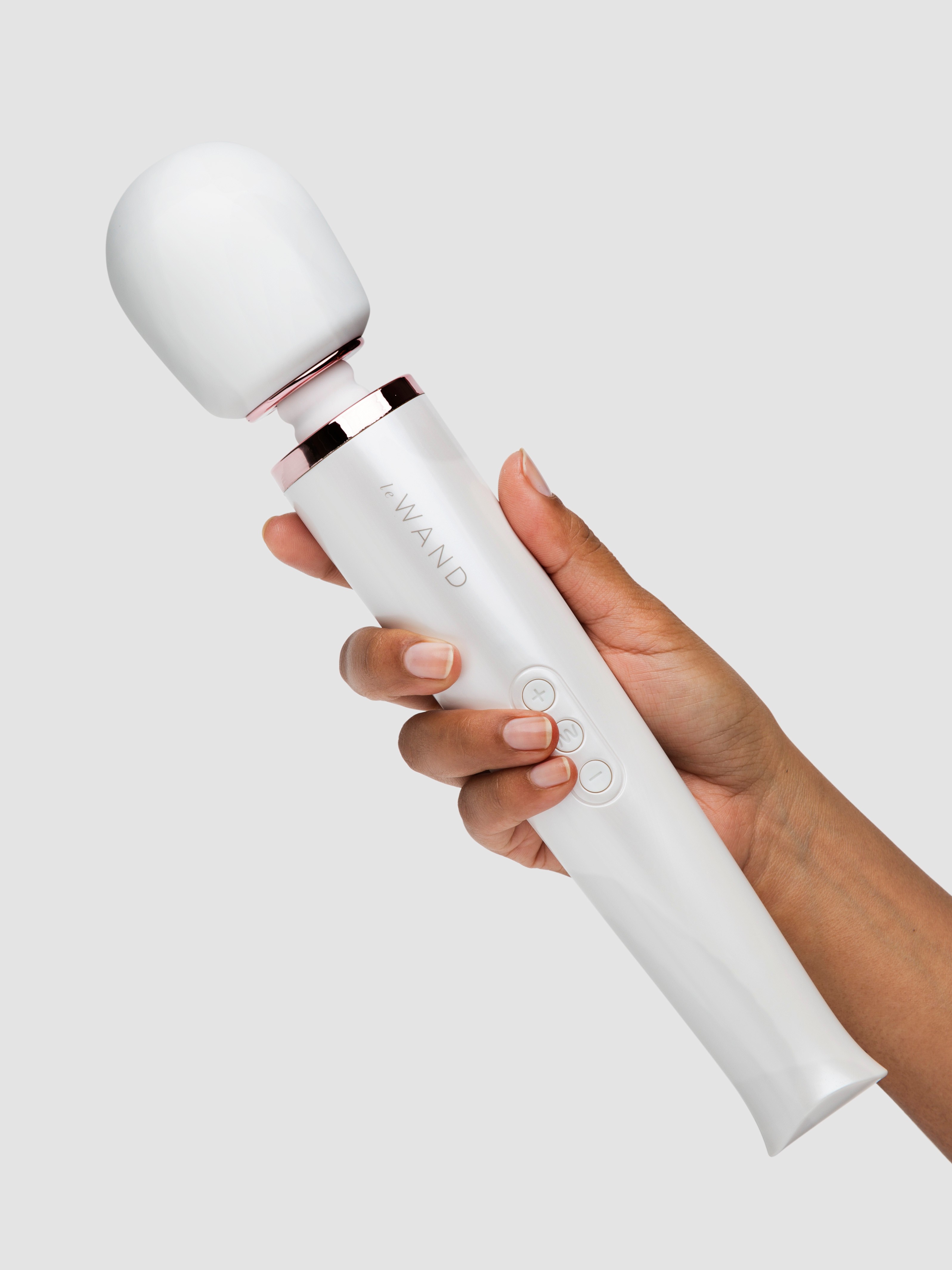 Le Wand Rechargeable Massage Wand Vibrator, White, hi-res