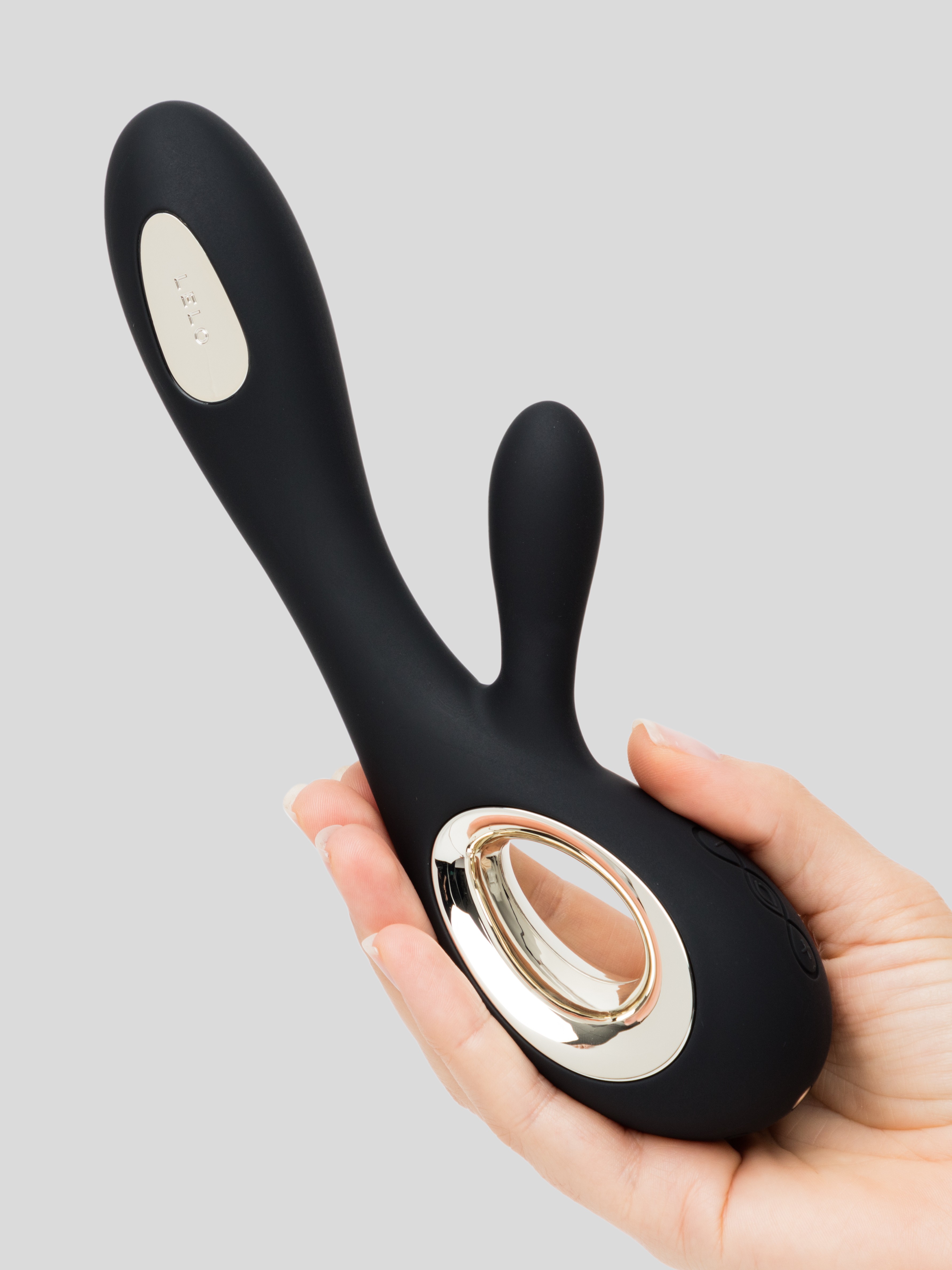 Lelo Soraya Wave Rechargeable Rabbit Vibrator, Black, hi-res