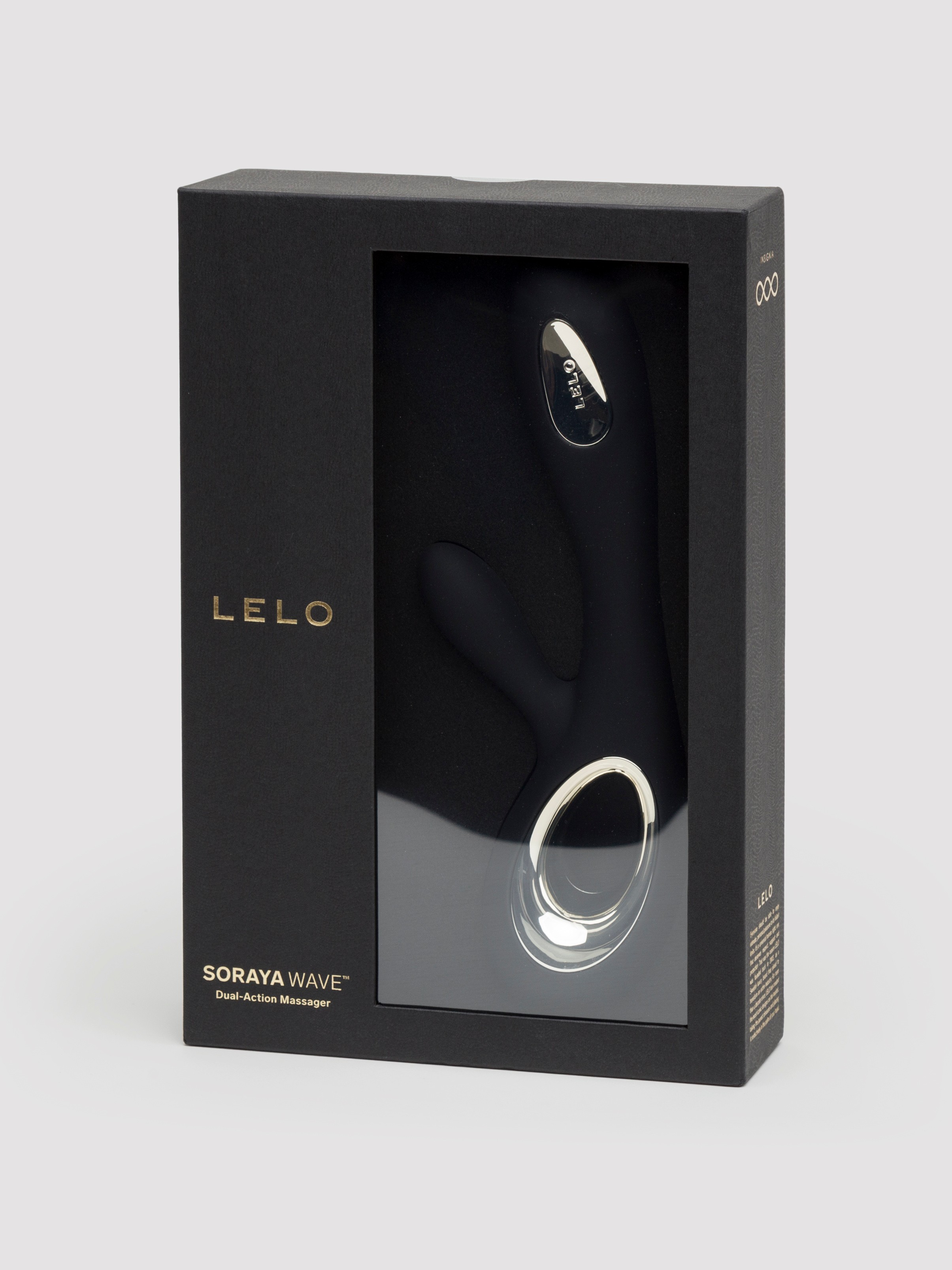 Lelo Soraya Wave Rechargeable Rabbit Vibrator, Black, hi-res