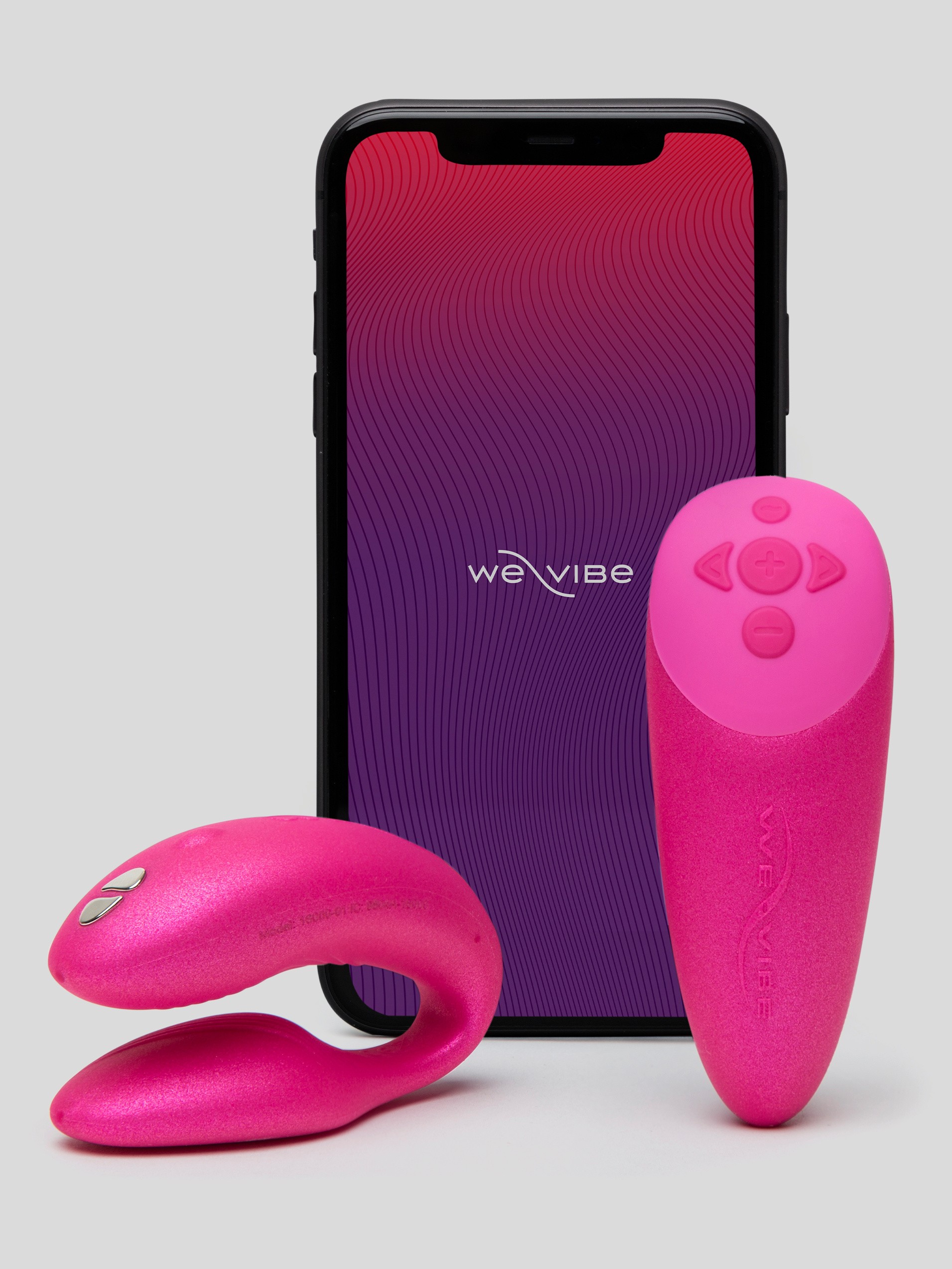 We-Vibe Chorus App and Remote Controlled Rechargeable Couple's Vibrator - Pink