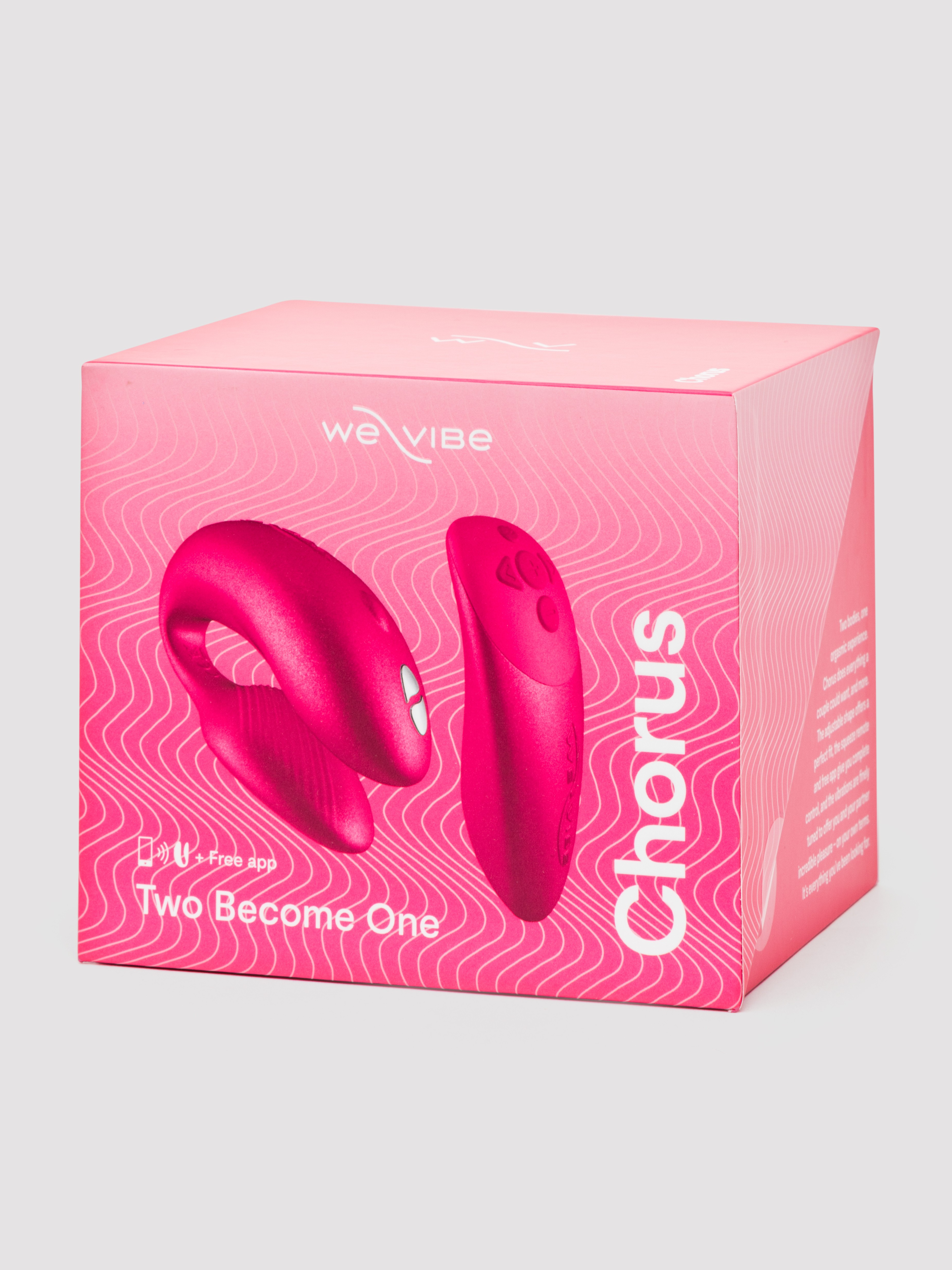 We-Vibe Chorus App and Remote Controlled Rechargeable Couple's Vibrator, Pink, hi-res