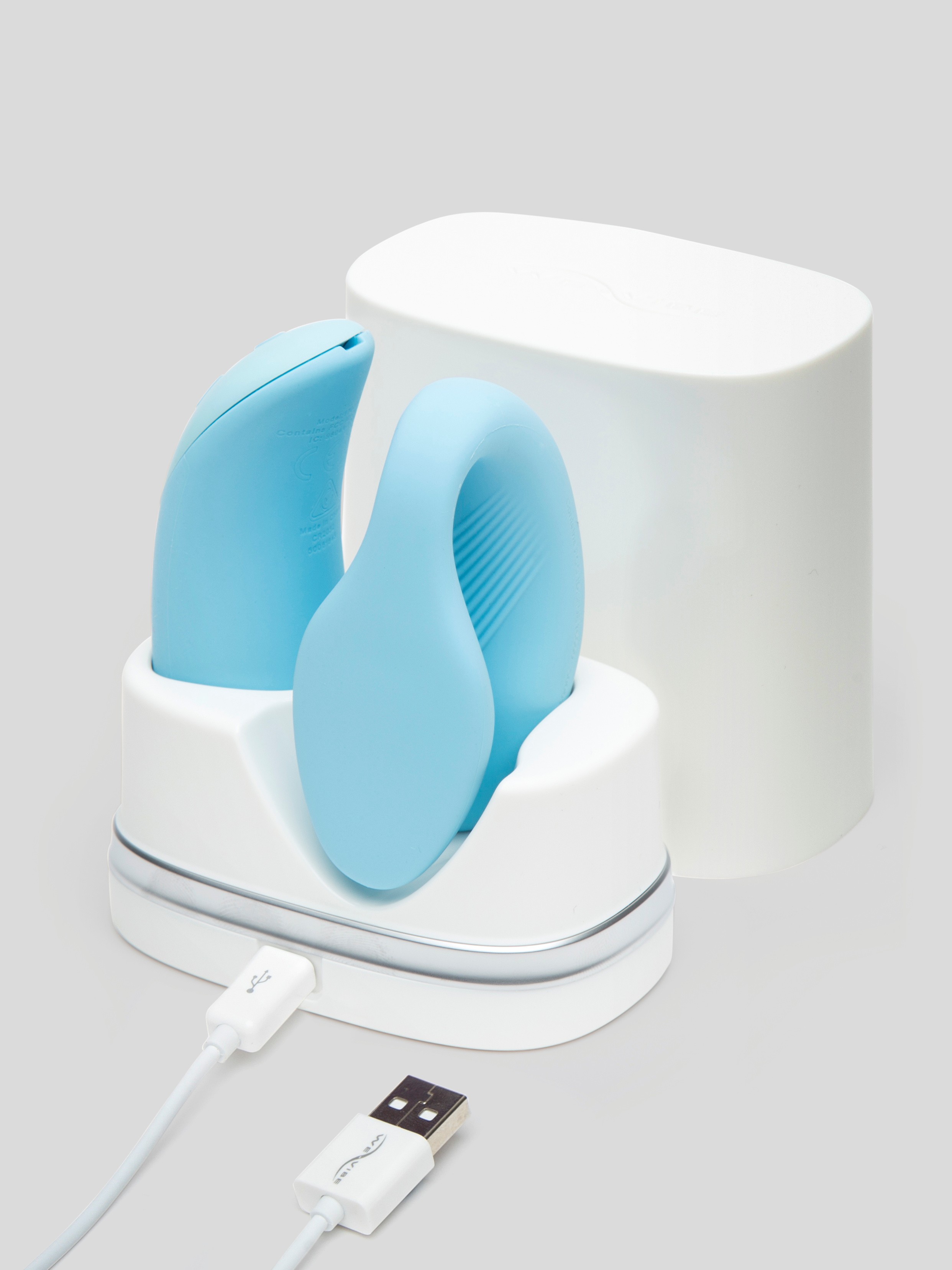 We-Vibe Chorus App and Remote Controlled Rechargeable Couple's Vibrator, Blue, hi-res