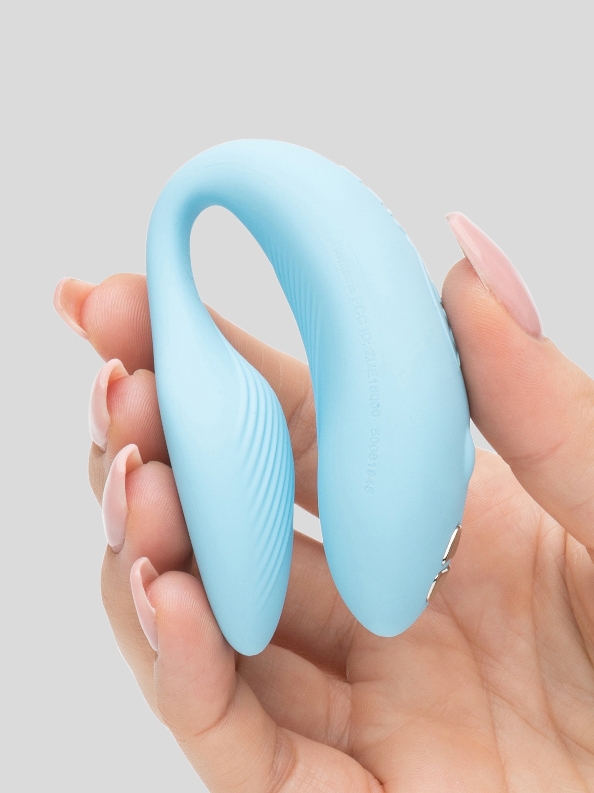 We-Vibe Chorus App and Remote Controlled Rechargeable Couple's Vibrator, Blue, hi-res