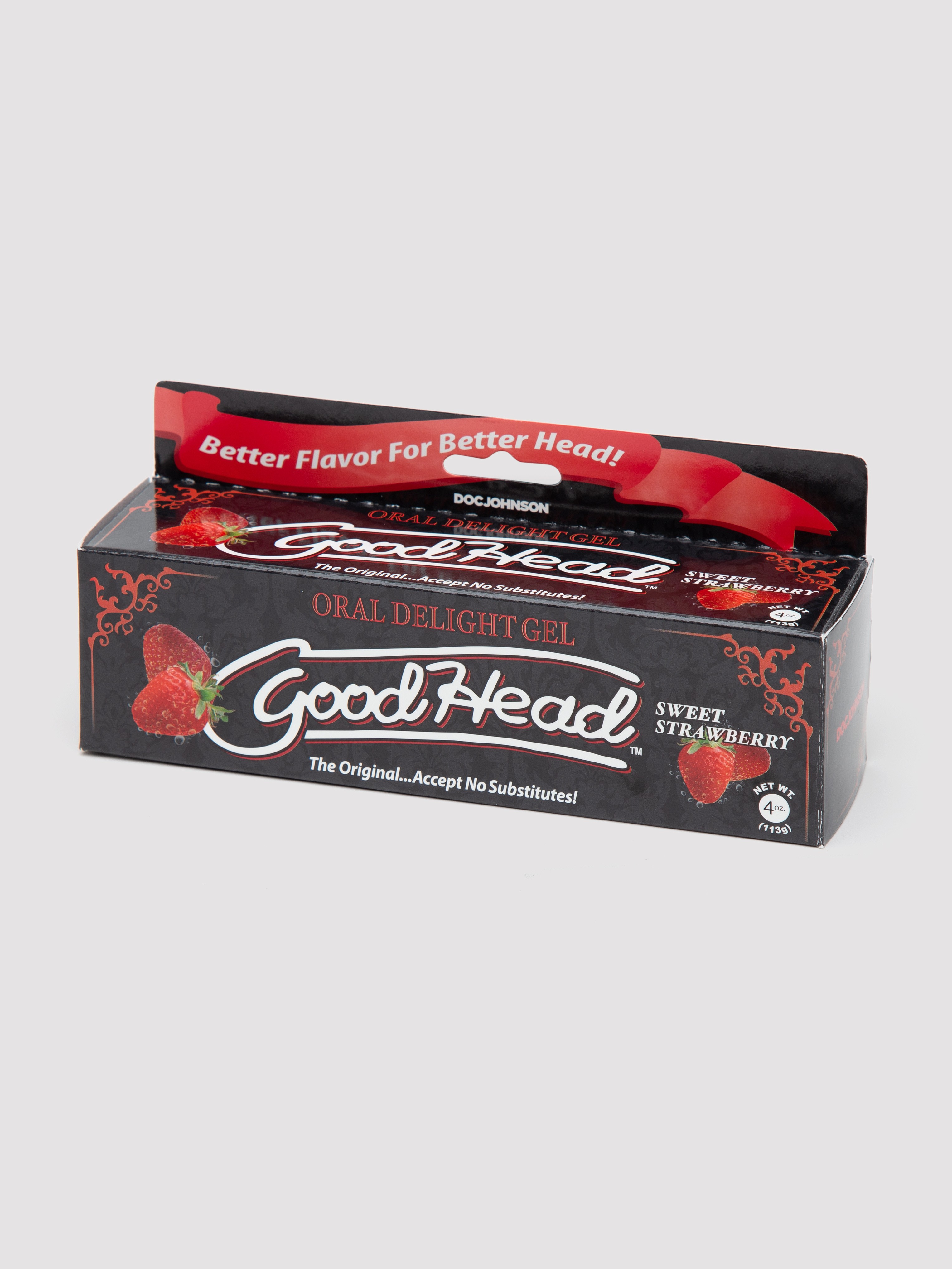 Doc Johnson Good Head Sweet Strawberry Oral Delight Gel 4 fl oz, , hi-res