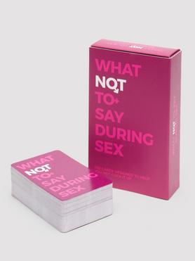 What Not To Say During Sex Cards