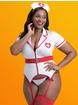 Lovehoney Fantasy Heartbeat Hottie Krankenschwester-Kostüm, Weiß, hi-res
