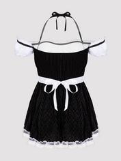 Lovehoney Fantasy French Fancy Maid Costume, Black, hi-res