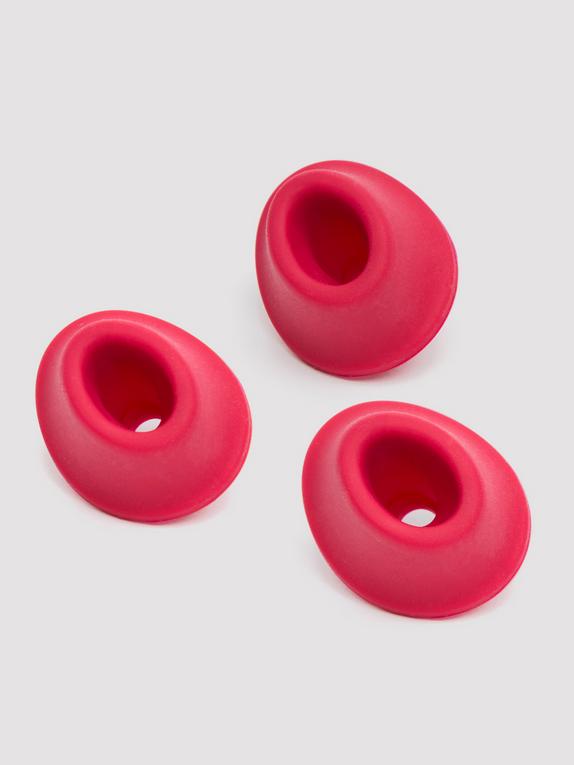 Cabezas de Repuesto Medianas para Vibrador Womanizer (Pack de 3), Rojo, hi-res