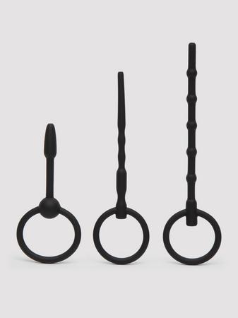 Ouch! Beginner's Silicone Hollow Urethral Plug Set (3 Piece)