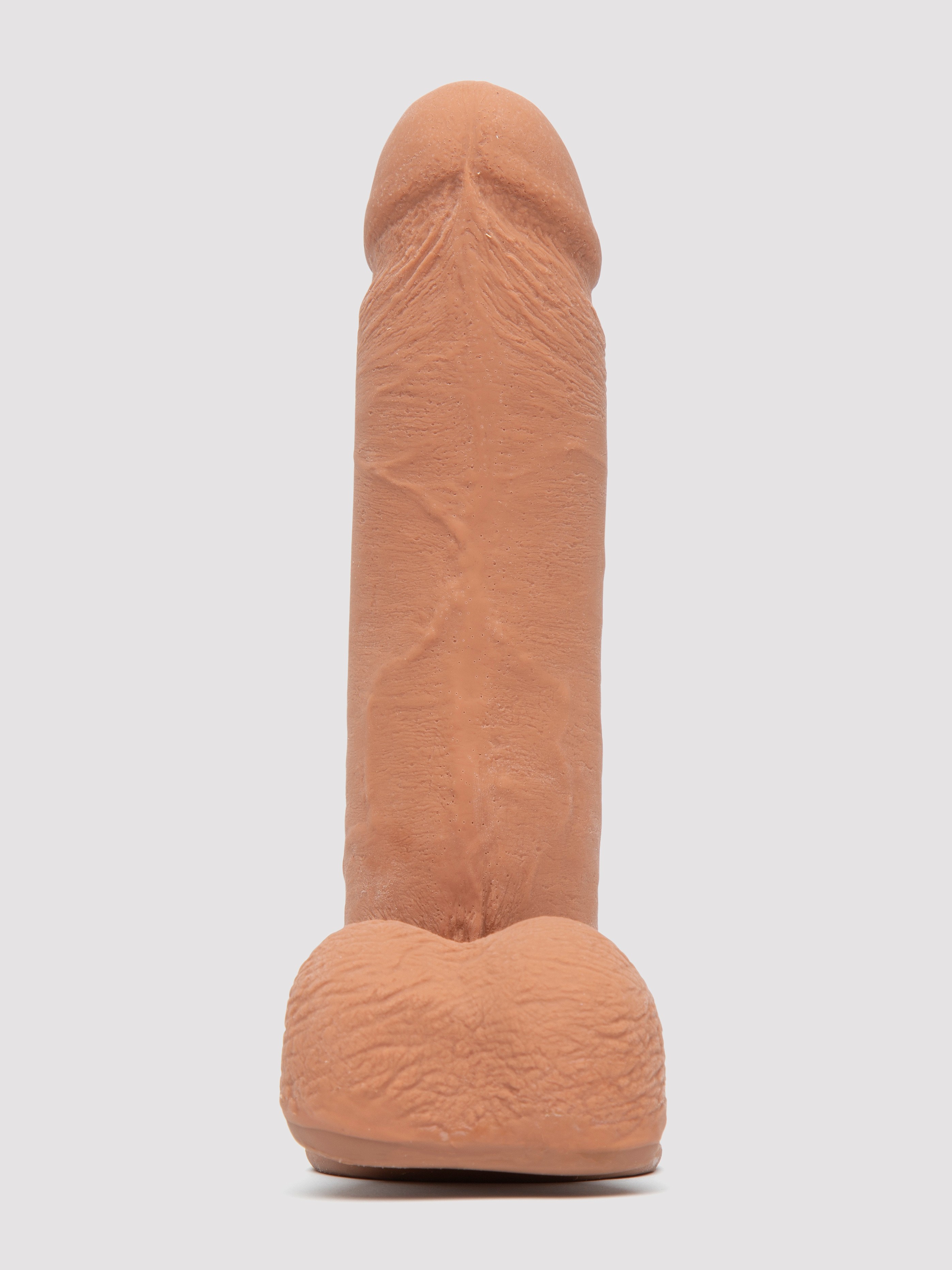 Doc Johnson The D Dual Density Girthy Realistic Dildo 8 Inch, Flesh Tan, hi-res