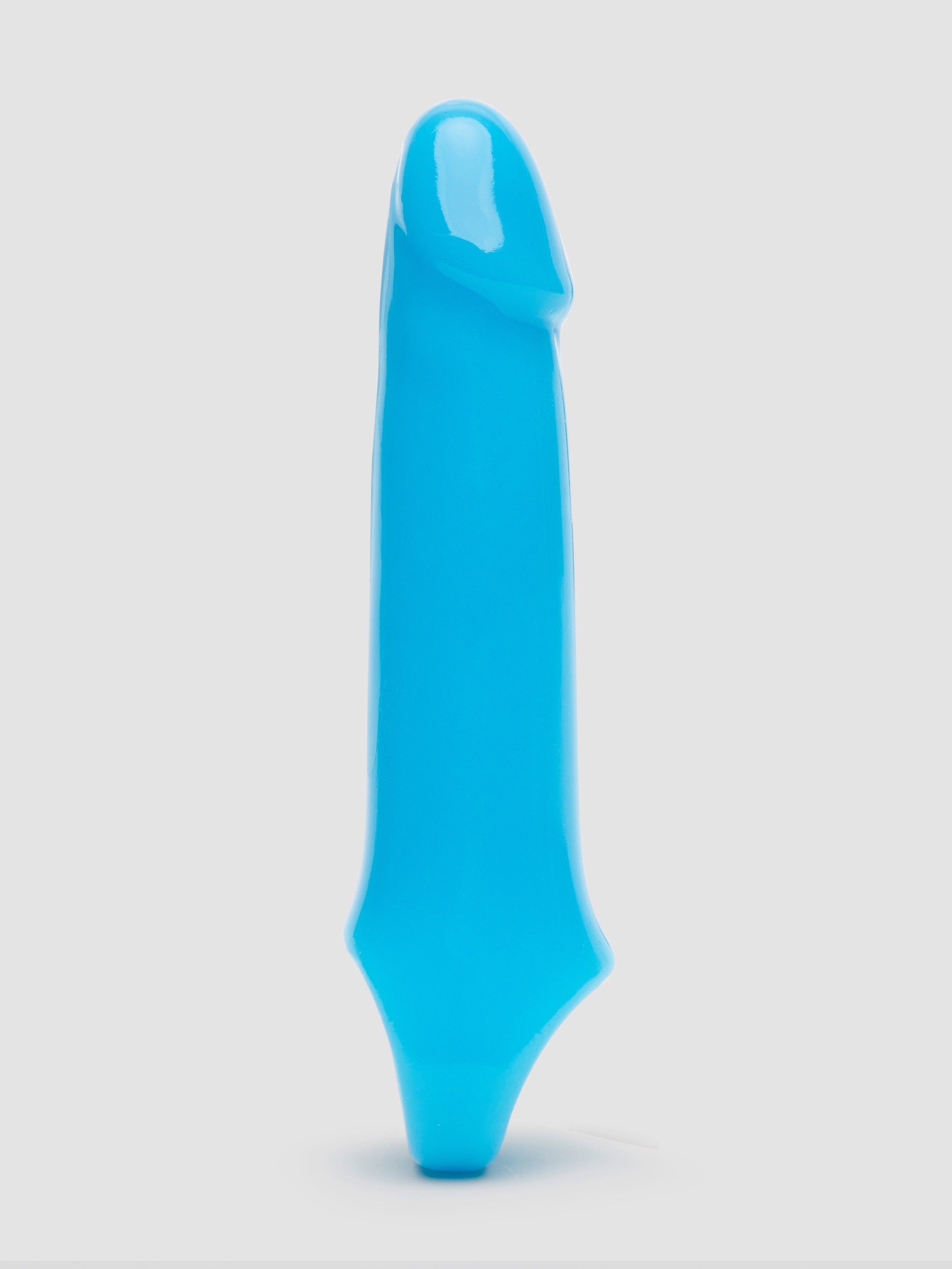 Firefly Glow-in-the-Dark 1 Extra Inch Penis Extender 6.5 Inch, Blue, hi-res