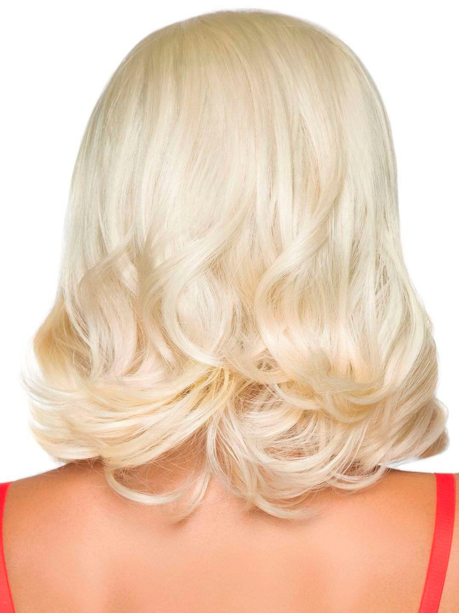Leg Avenue Wavy Blonde, Pink and Blue Wig, Blonde, hi-res