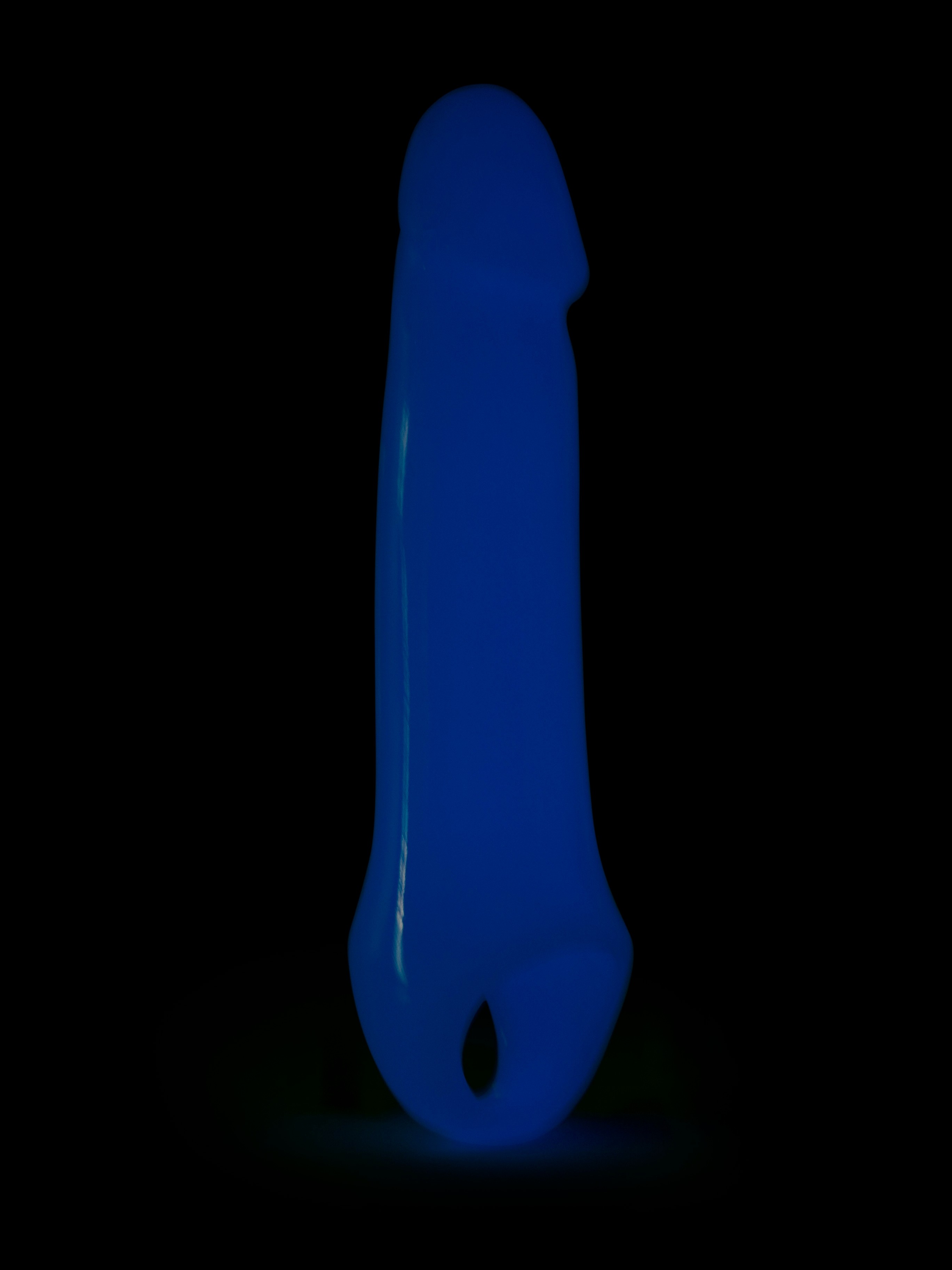 Firefly Glow-in-the-Dark 1 Extra Inch Penis Extender 9 Inch, Blue, hi-res
