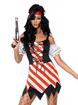 Fever Red and White Pirate Costume, , hi-res
