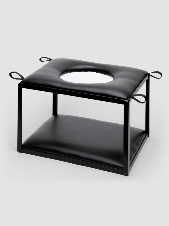 DOMINIX Deluxe Faux Leather Sex Position Enhancer Chair, Black, hi-res